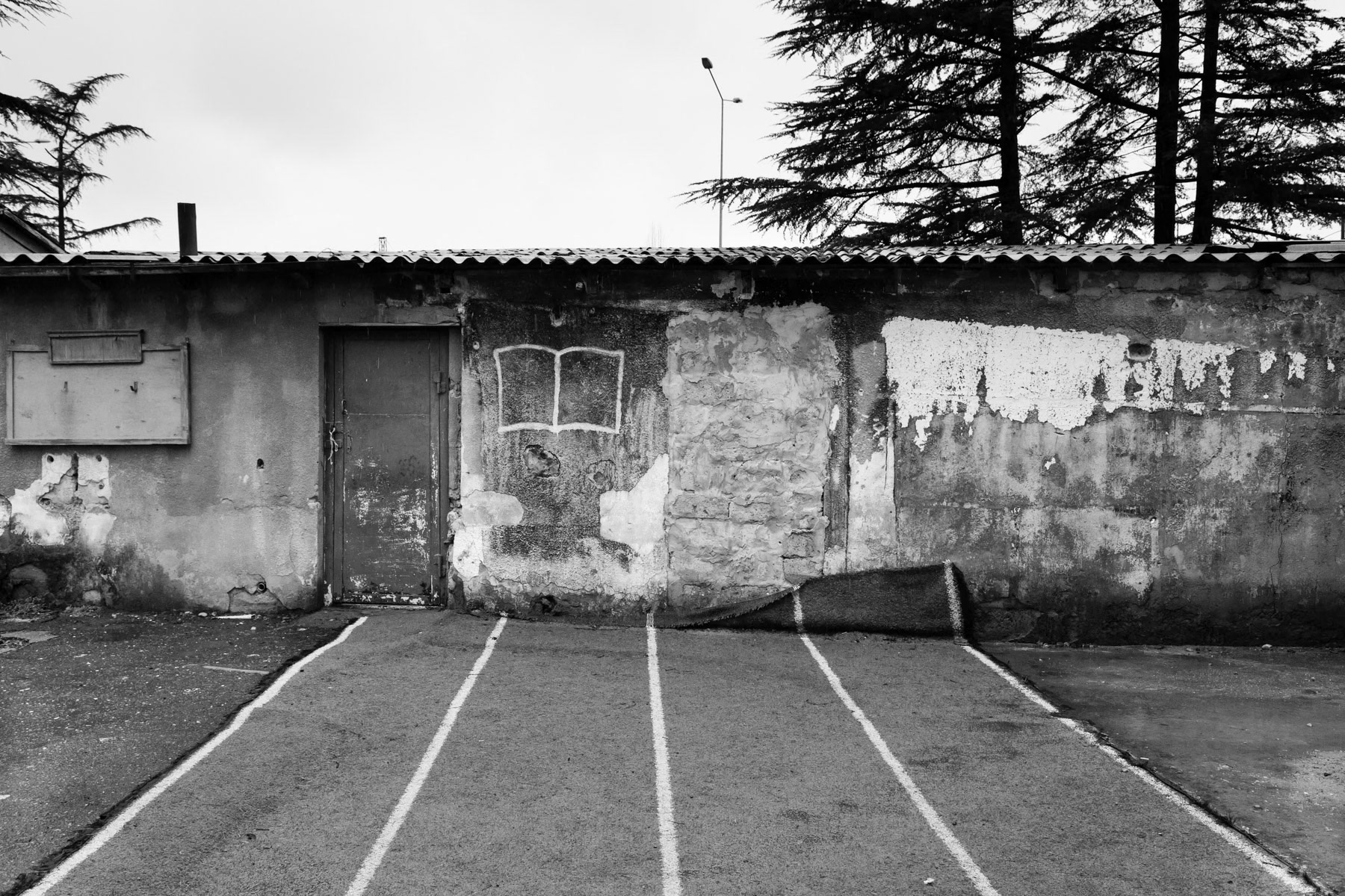 Sports field of a school for IDPs, Zugdidi, Georgia, March 2014