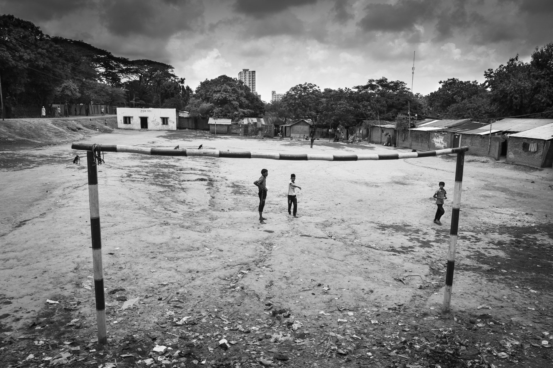 Playground near the Jhowtila Bihari camp in Chittagong, Bangladesh, May 2015