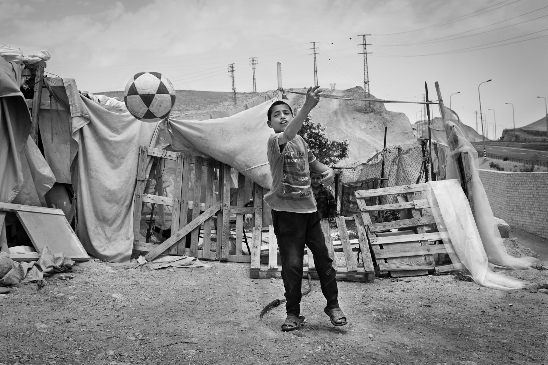 Bedouin settlement, Khan Al Ahmar, Palestine, May 2014