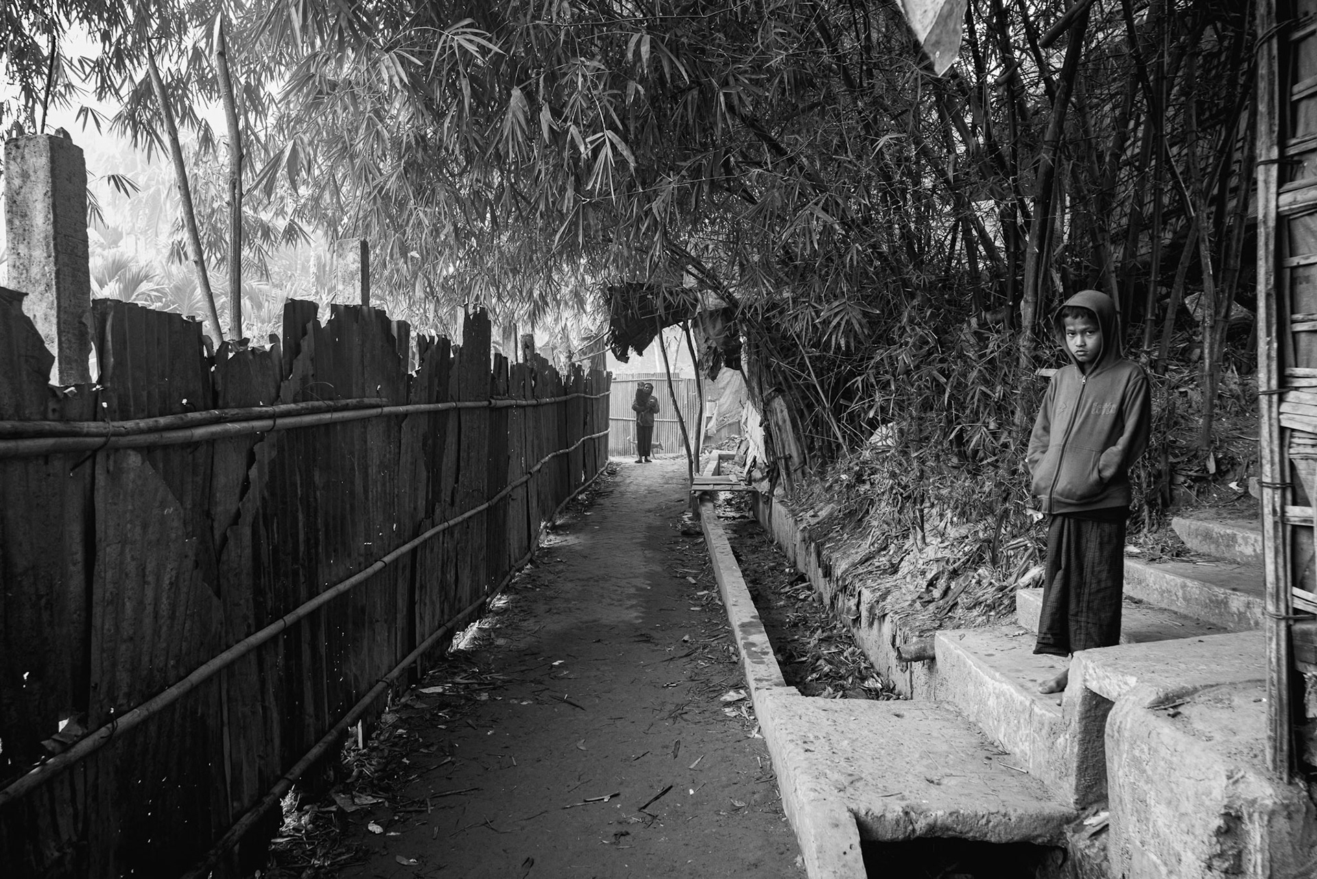 Every square meter of land is utilized in these camps to accommodate the steady influx of families fleeing renewed violence across the border in Myanmar. Balukhali camp, Bangladesh, January 2026