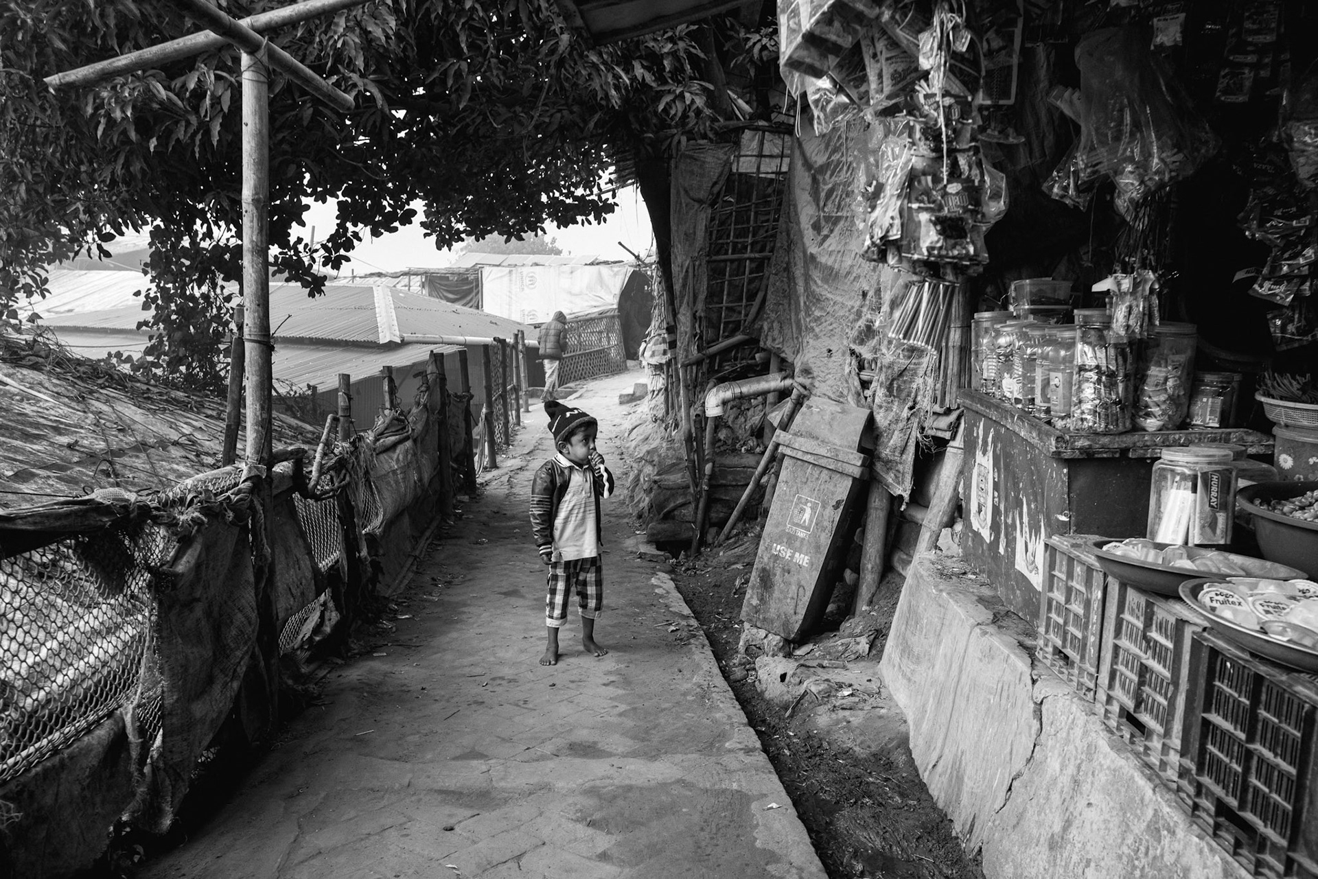 For children born in the camps since 2017, this fenced environment is the only world they have ever known, raising concerns about a "lost generation." Balukhali camp, Bangladesh, January 2026