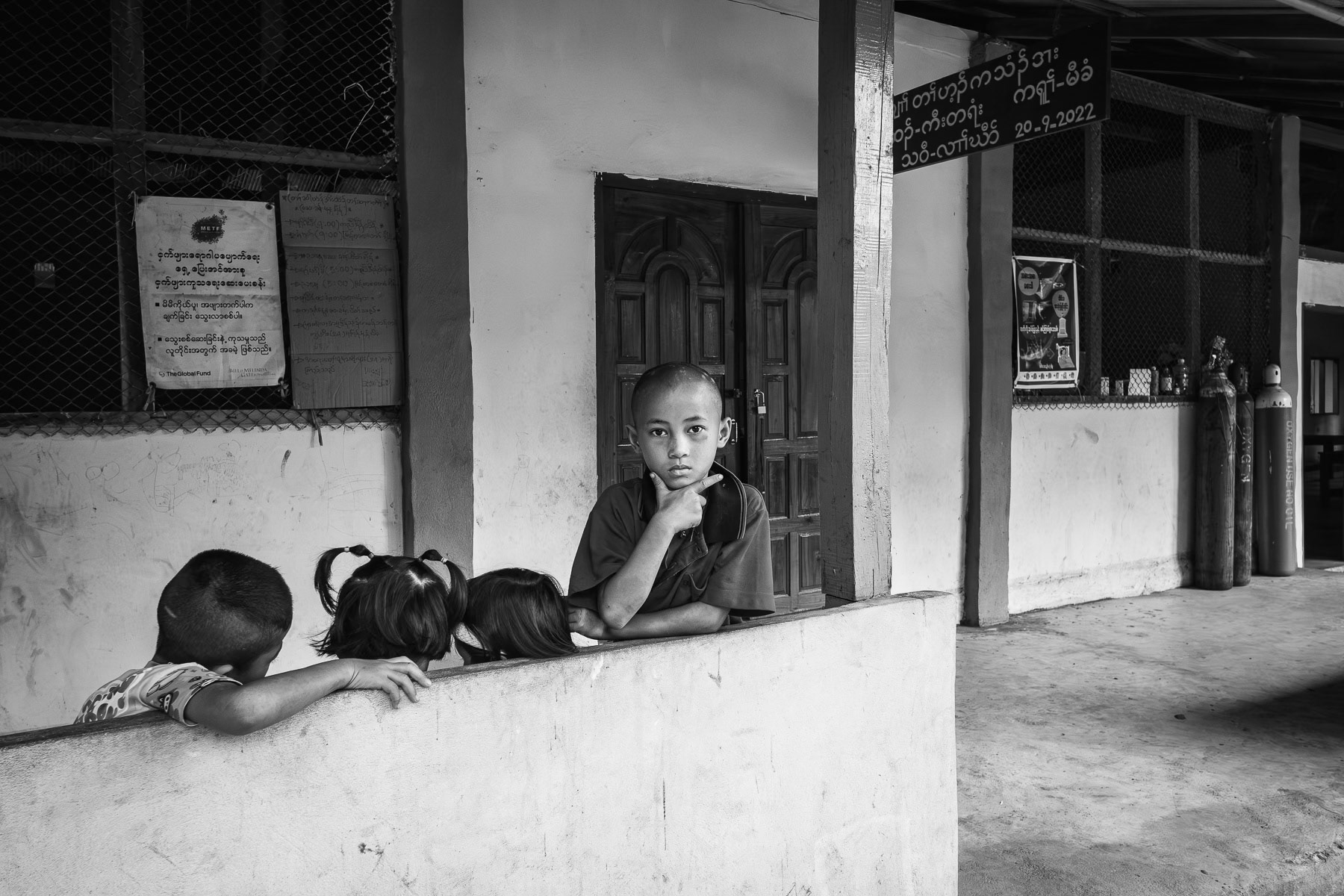Children from the Karen ethnic minority, Karen State, Myanmar, June 2025