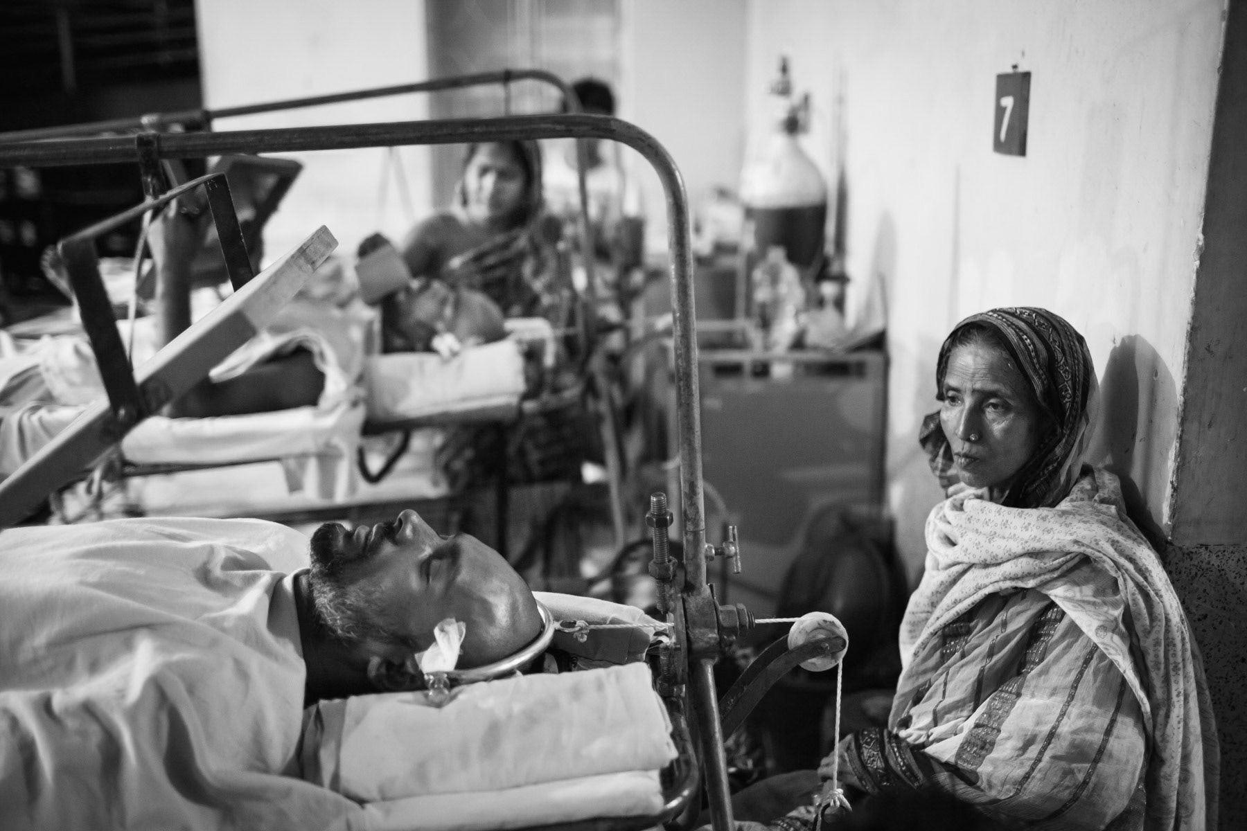 Spinal cord injury patients, Centre for rehabilitation of the paralysed, Savar, Bangladesh, October 2014
