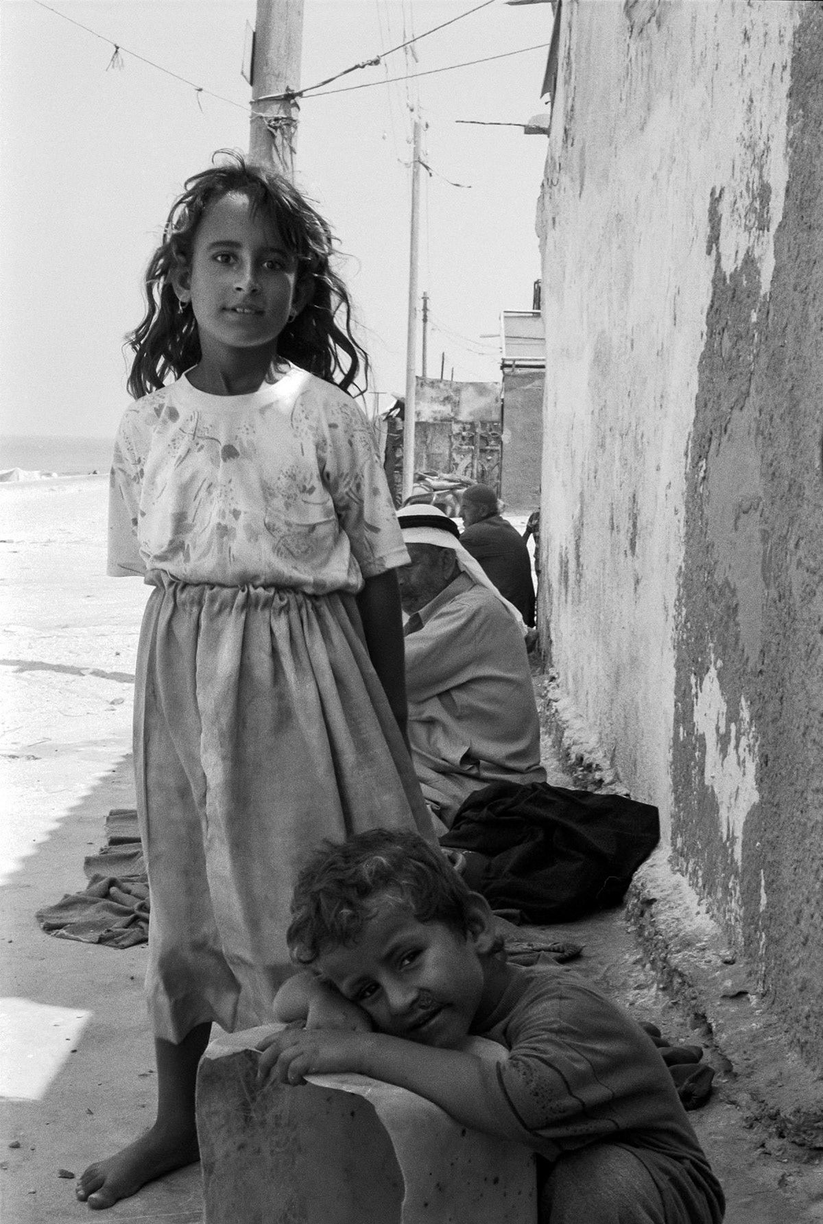Palestinian children in Shati camp, Gaza Strip, 1992