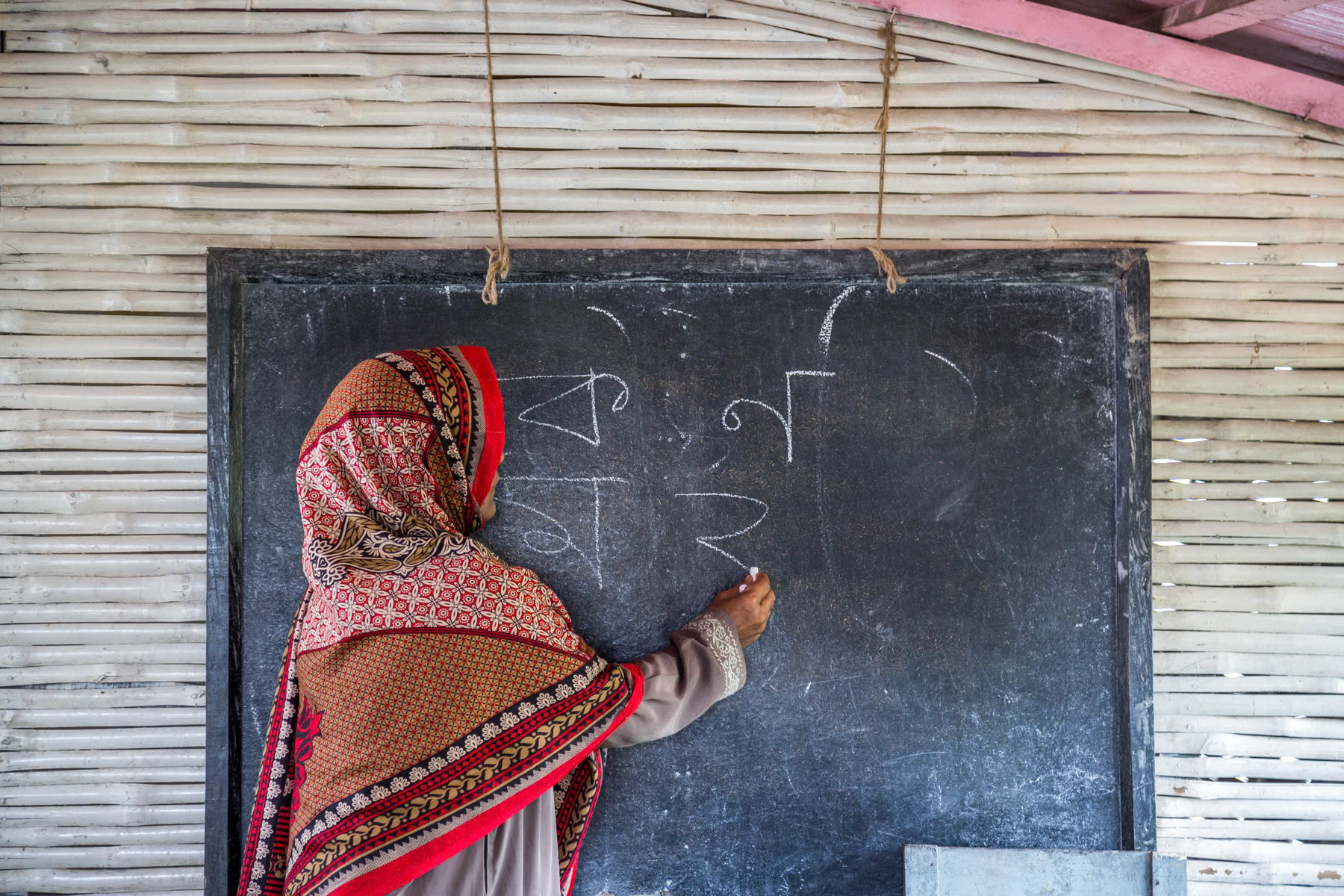 Boat school for Chalanbeel char residents, Padma river basin, Bangladesh, October 2014