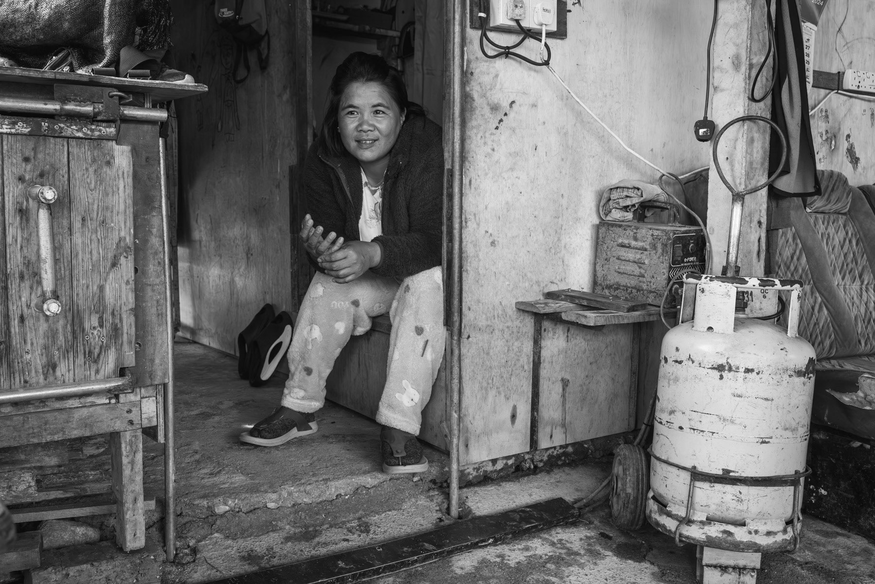 Refugee from Chin State in Myanmar in a shelter for farm workers in Cameron Heighlands in Pahang, Malaysia, May 2024