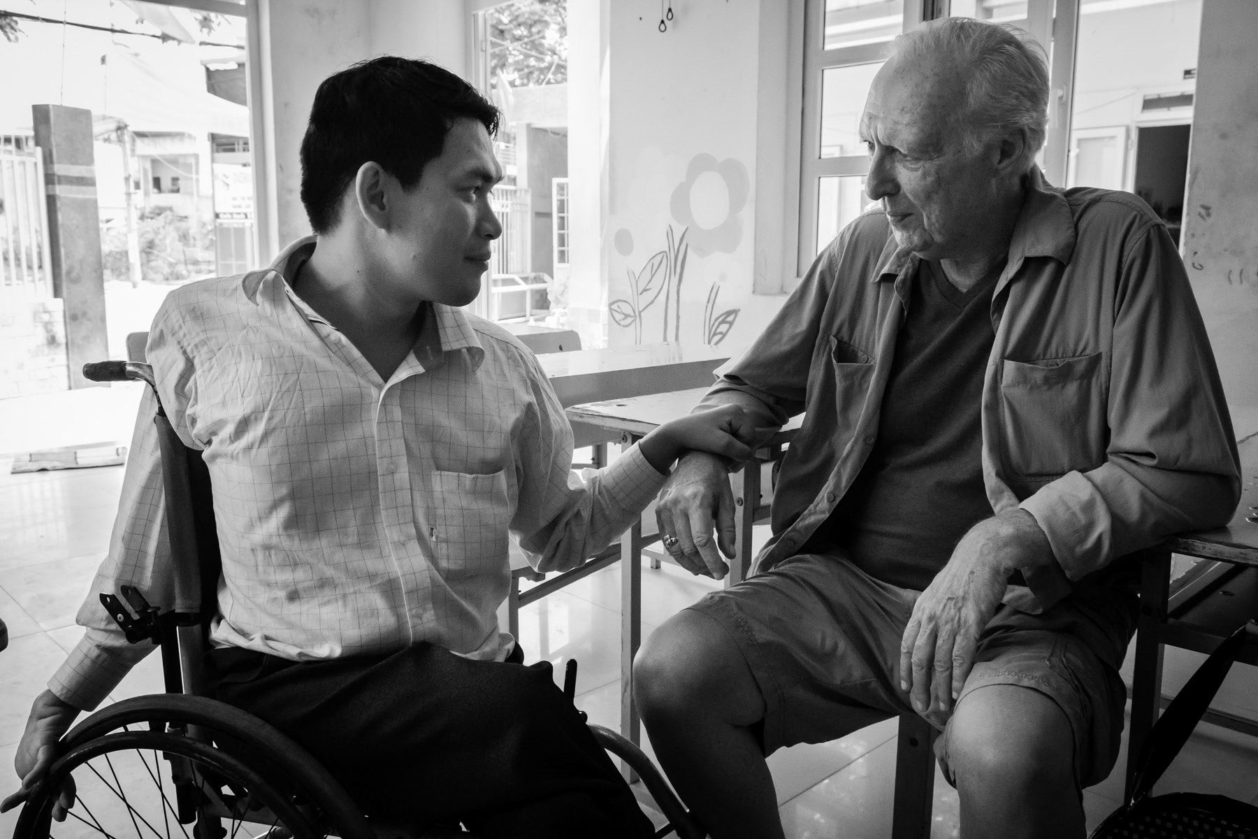 Matt is a Vietnam War Veteran that served as an 18 year old in Da Nang in 1970-71. Having been directly exposed to Agent Orange his health has been severely affected by it in recent years. He is now dedicating long periods of time in Da Nang with Vietnamese Victims of Agent Orange. VAVA center in Da Nang, Vietnam, April 2018