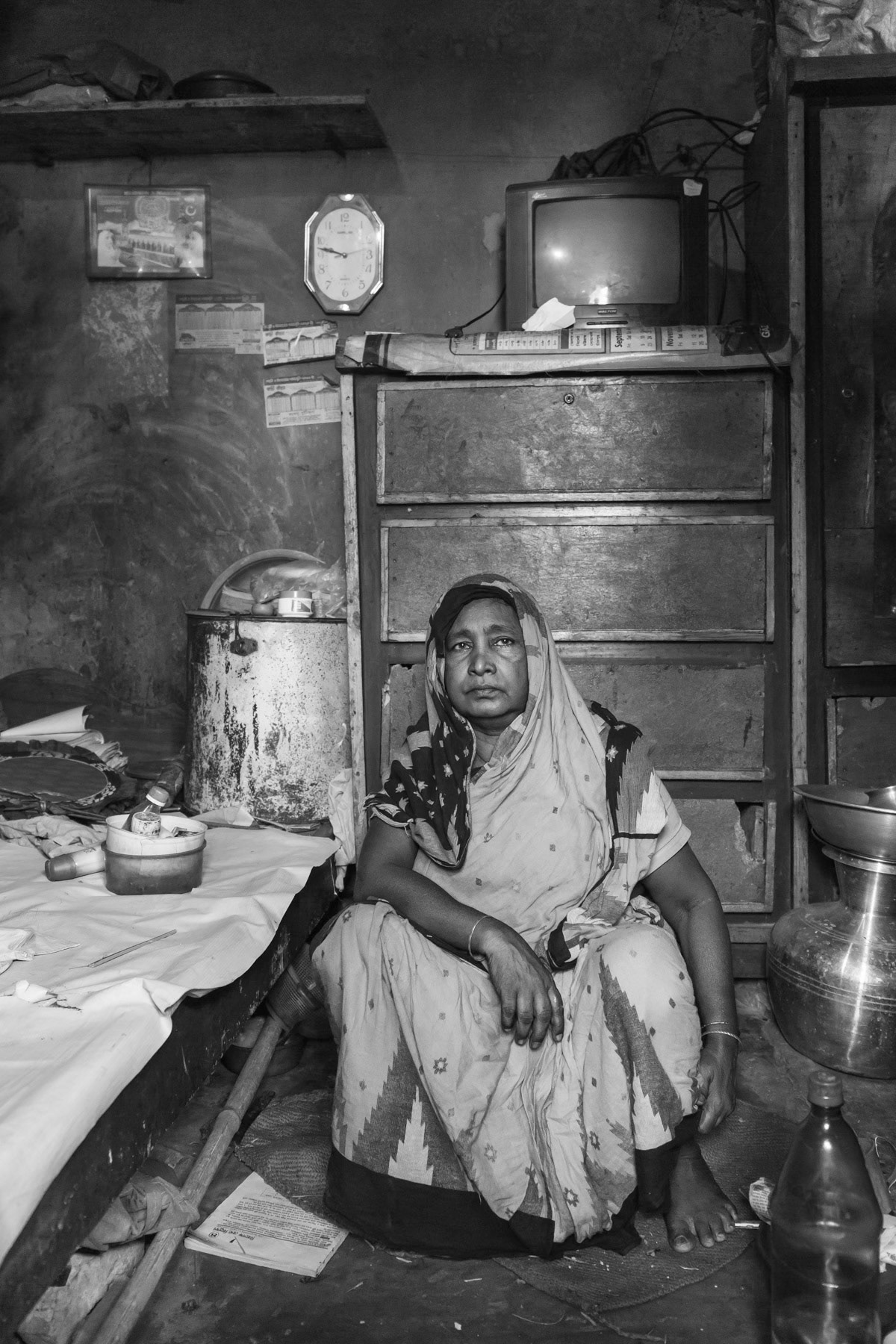 Halishahar Bihari camp, Chittagong, Bangladesh, May 2015