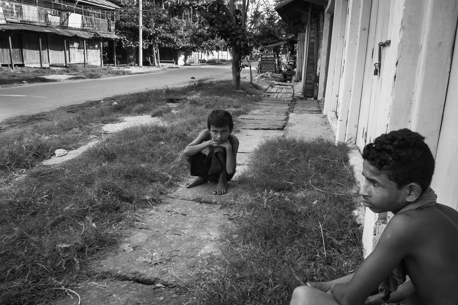 Aung Mingalar, transformed into a ghetto for the 4000 remaining Rohingya in Sittwe. Rakhine, Myanmar, June 2016