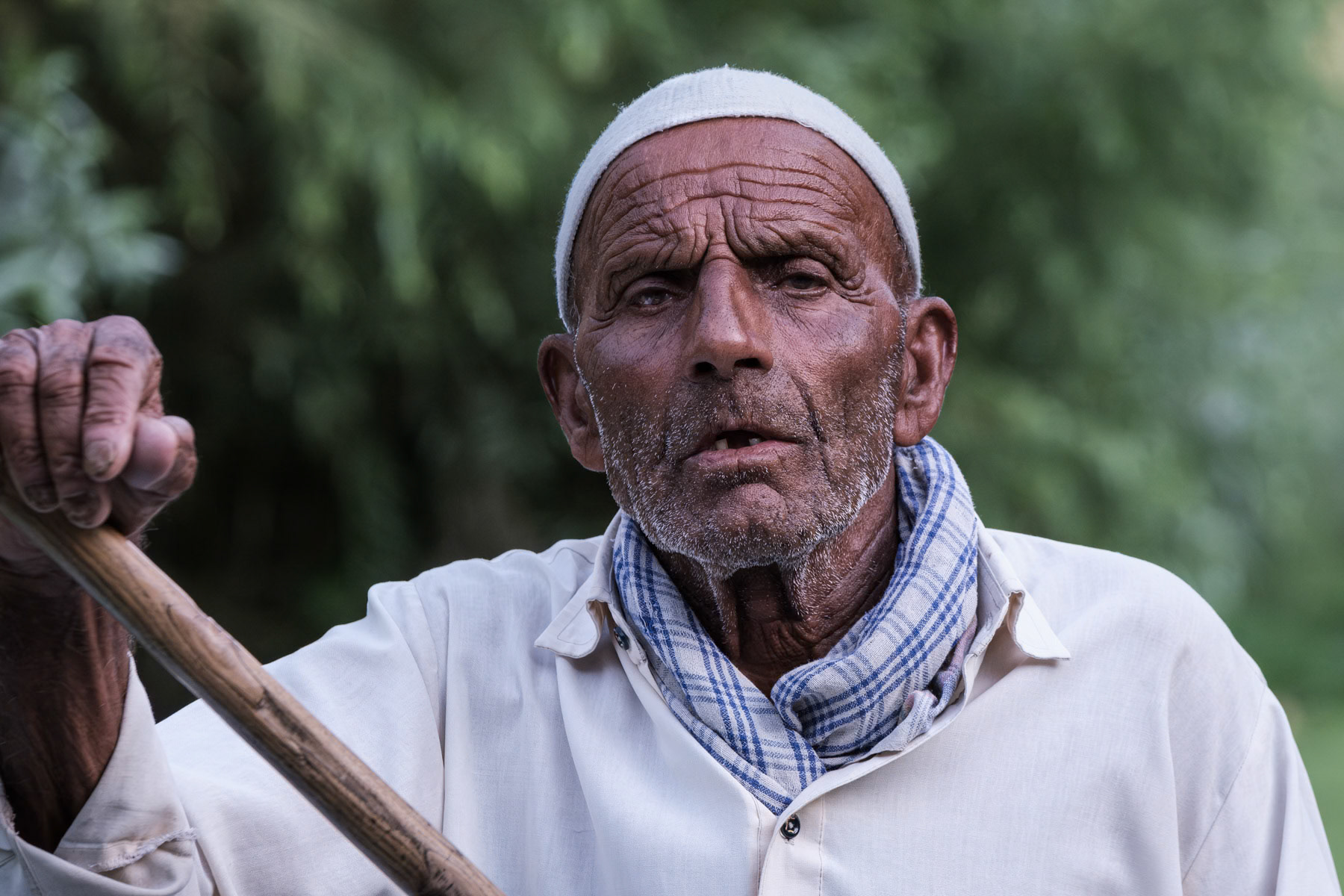 Boat man, Lake Dal, Kashmir, India, September 2023