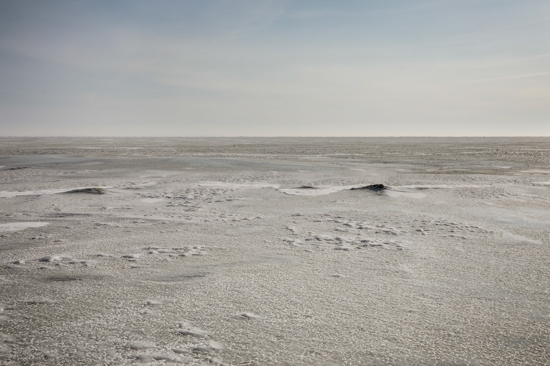 The Aral Sea in Kazakhstan, January 2019