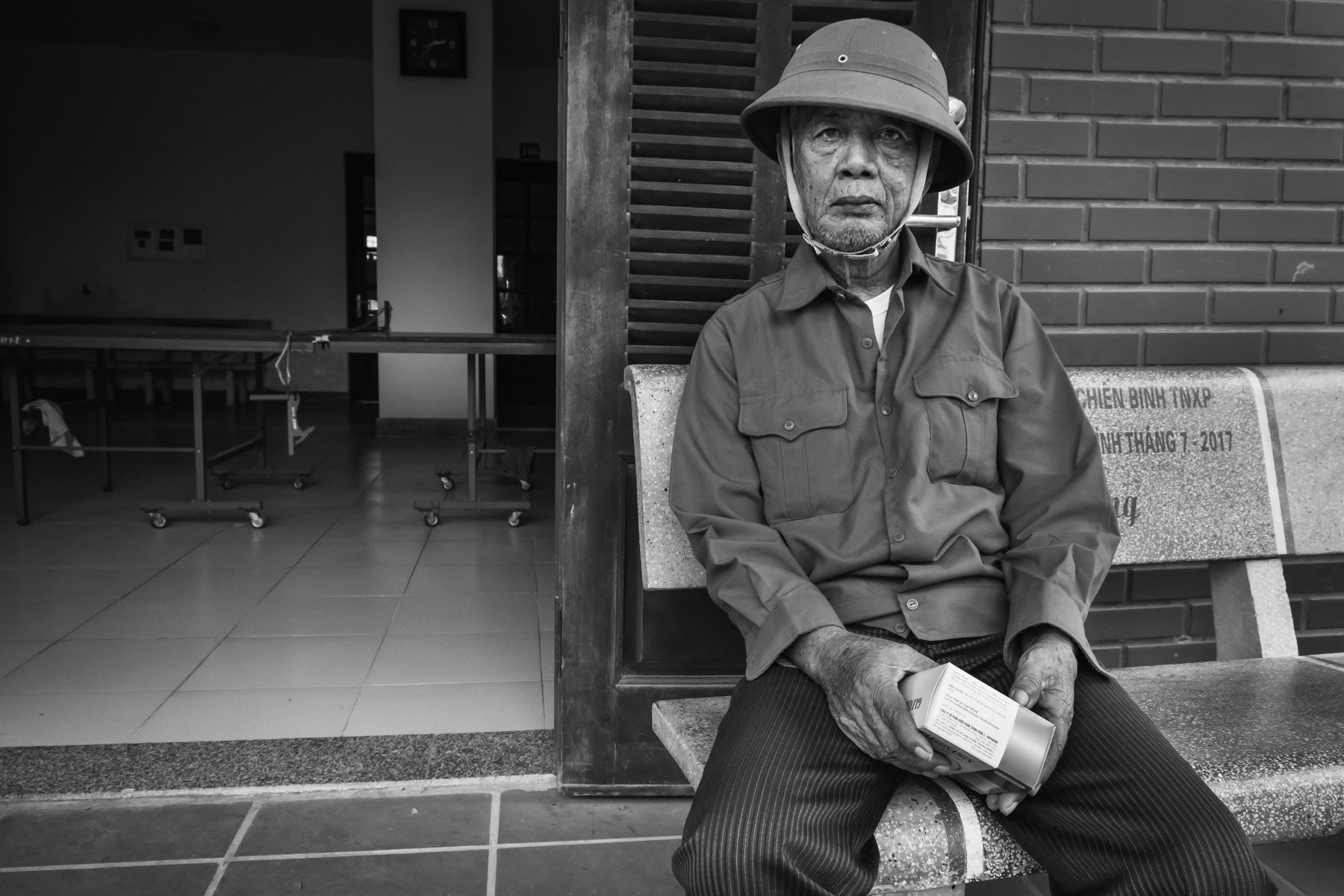 Seventy five years old Vietnamese war veteran and "generation zero" victim of agent orange, a chemical defoilant rich in dioxin that was massively used by the American Army in clearance operations war. Living in Vietnam's Central Provinces he will reside at the Friendship Village in Hanoi where he will receive treatment for the long term effects of exposure to agent orange. Hanoi, Vietnam, November 2018