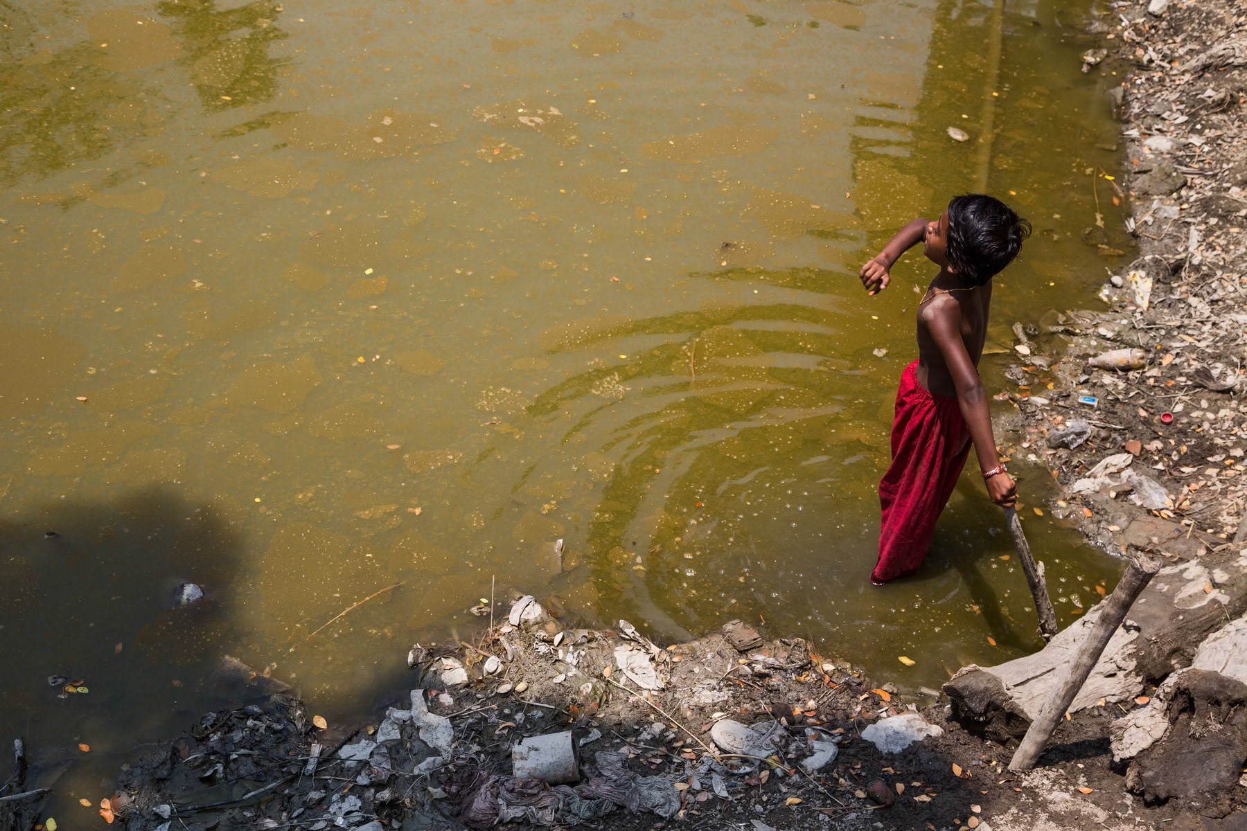 Banisanta village along the Rupsa river in the Sundarbans, Bangladesh, April 2014