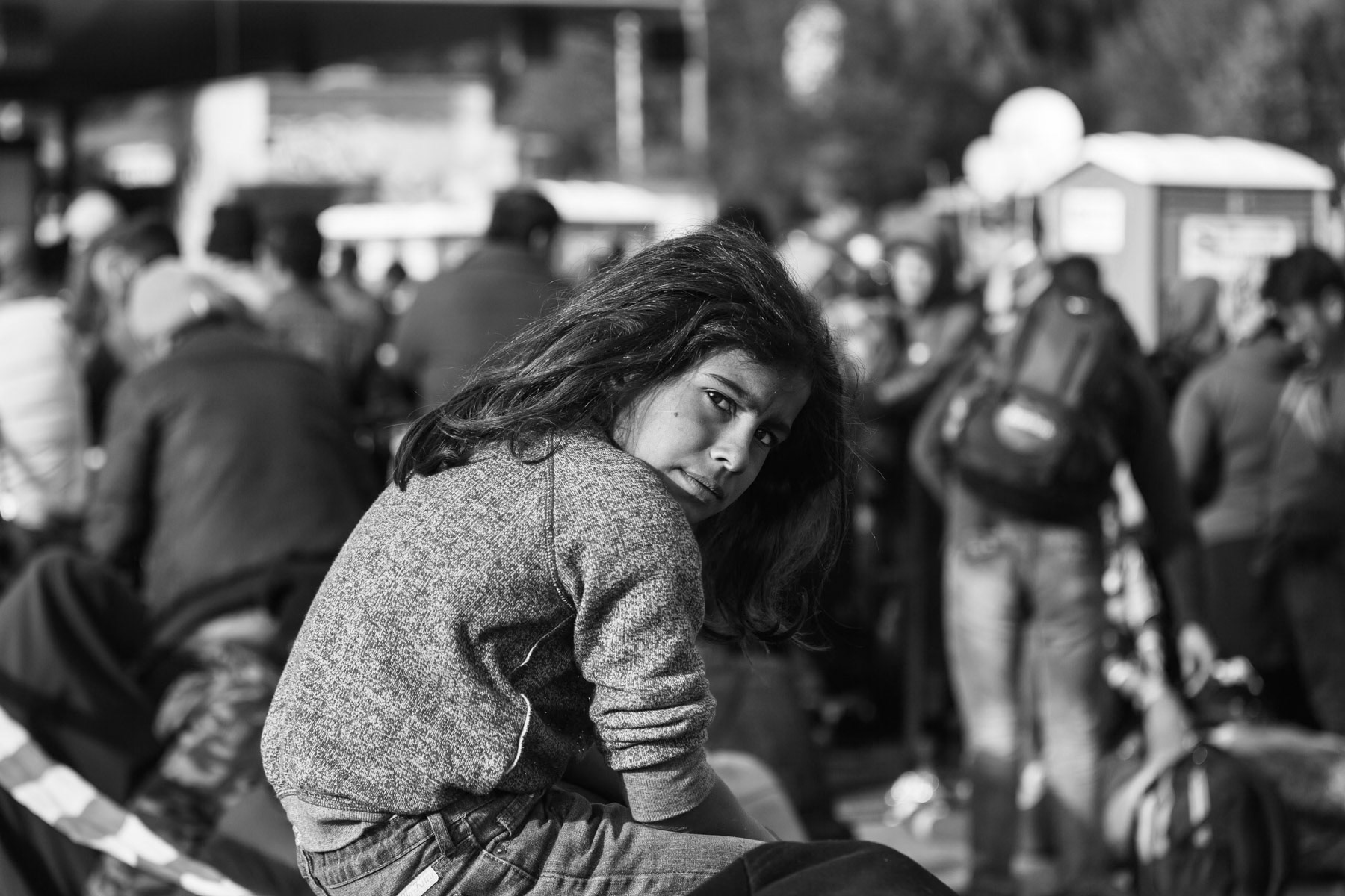 Spielfeld, main crossing point between Slovenia and Austria after Hungary sealed its border for refugees, Austria, October 2015