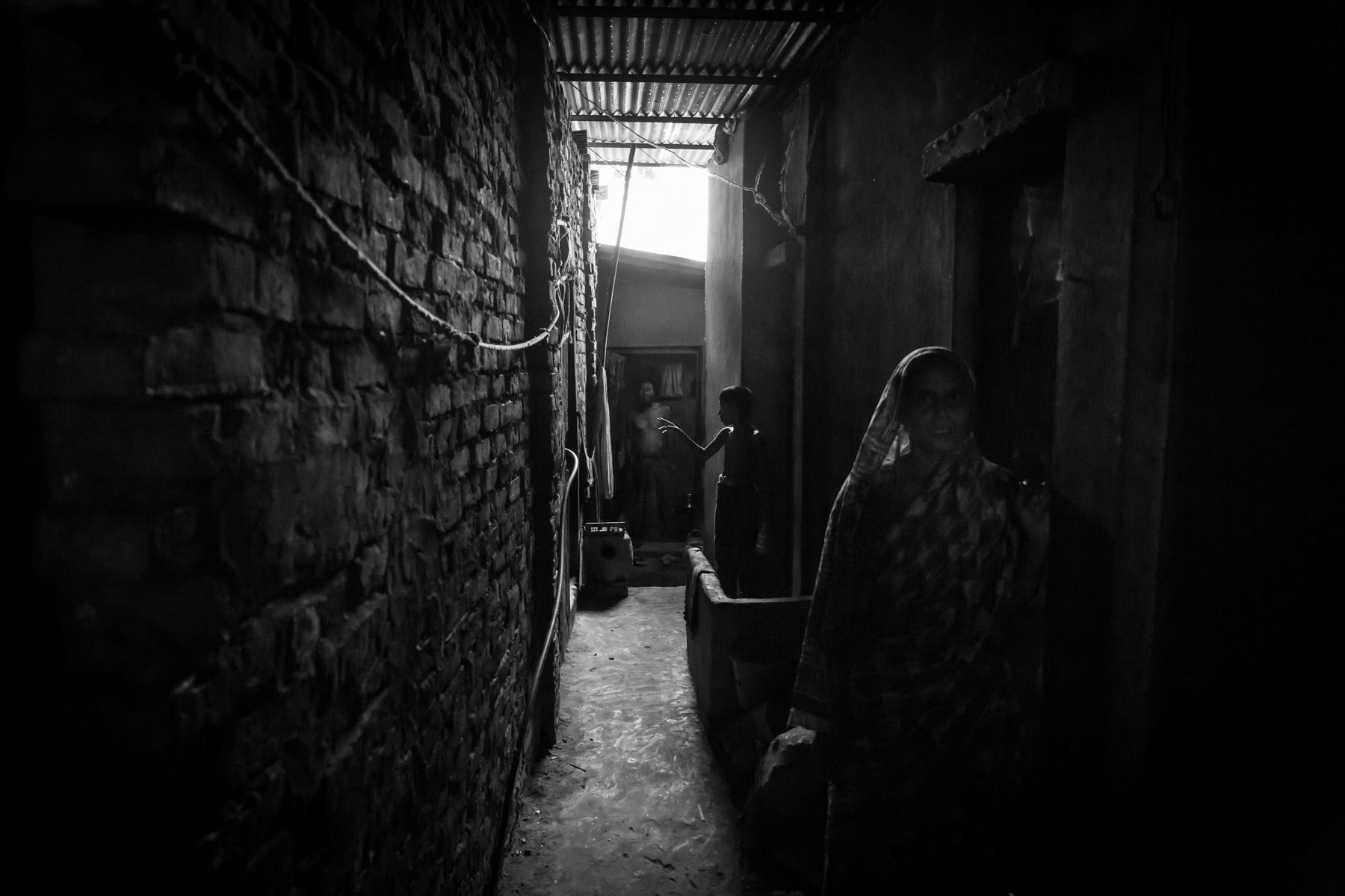 Stateless Bihari camp in Chittagong, the Bihari camps have existed for the past 45 years since the end of the Liberation War in 1971. Bangladesh, May 2015