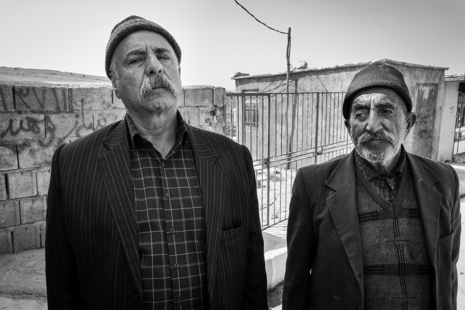 Residents and survivors of the chemical attack on their village in July 1988. No troops were present and a cease fire had already been signed when the attack took place, clearly targetting the civilian population who is mainly Kurdish. Zardeh, Kermanshah Region, Iran, April 2018