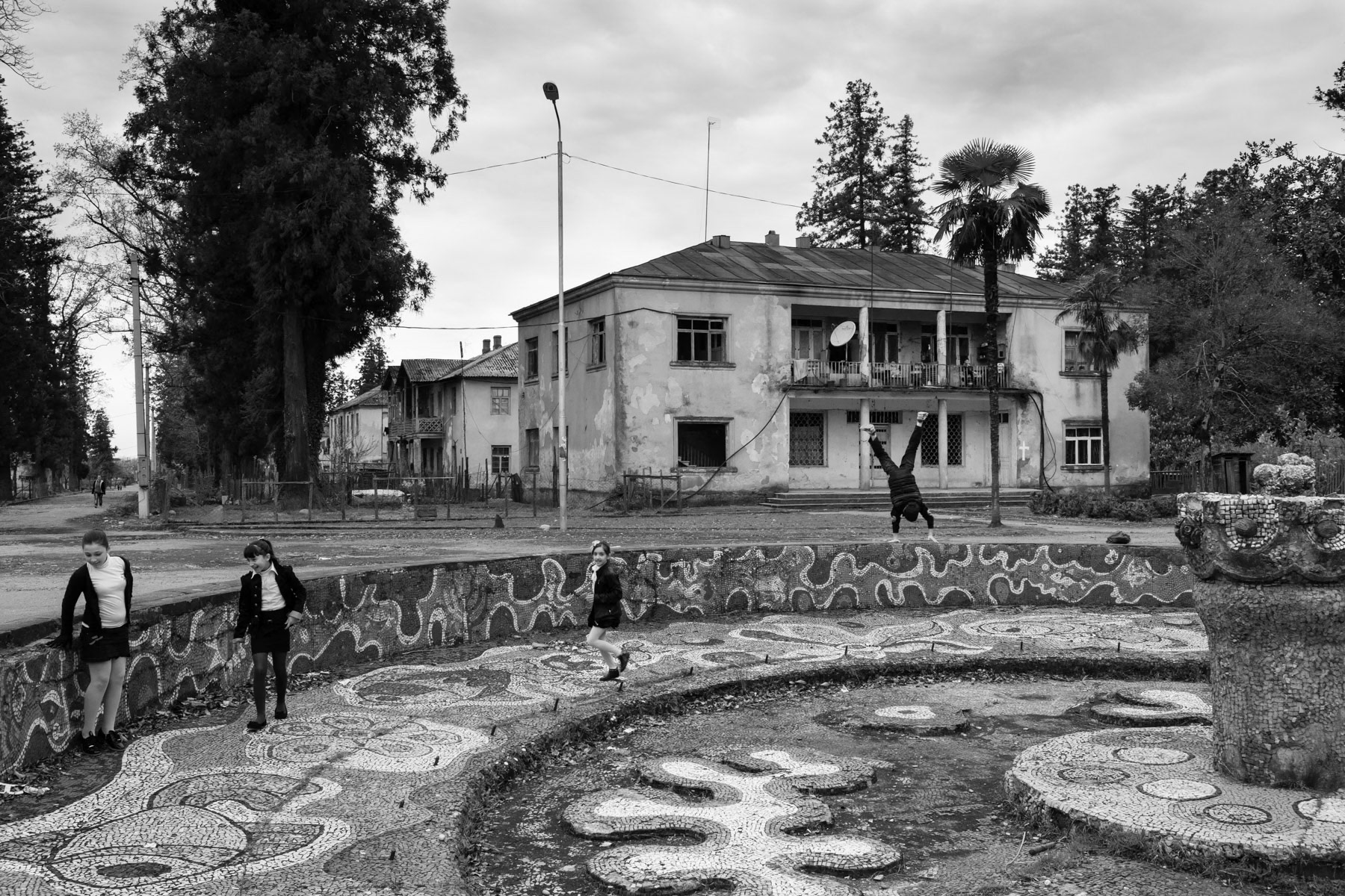 Formerly a kolkhoz for tea processing, nowadays a collective centre for IDPs from Abkhazia, Ingiri village. Georgia, March 2014