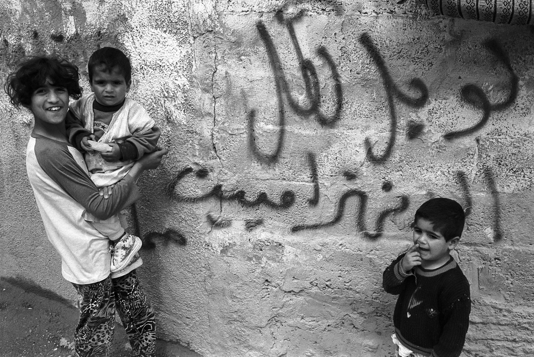 Children of Dheisheh camp, West Bank, 1993