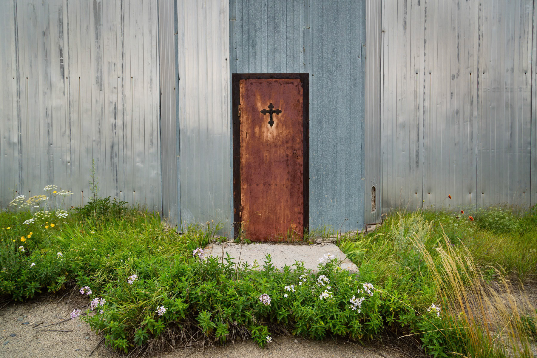 Temporary church built at the epicentre of the 1988 eartquake in Spitak, Lori region, Armenia, July 2014