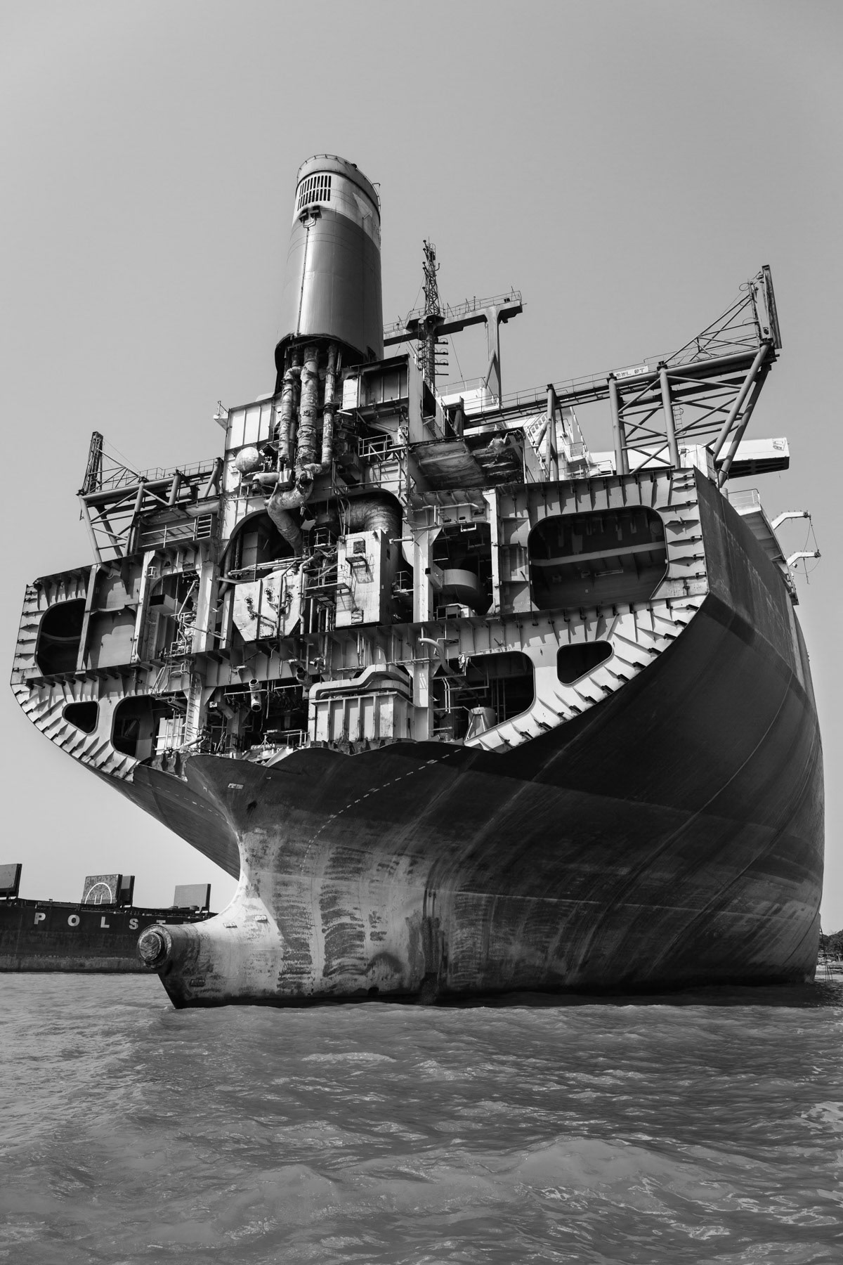 Ship-breaking yard on the beaches of Bhatiary, Chittagong, Bangladesh, June 2015