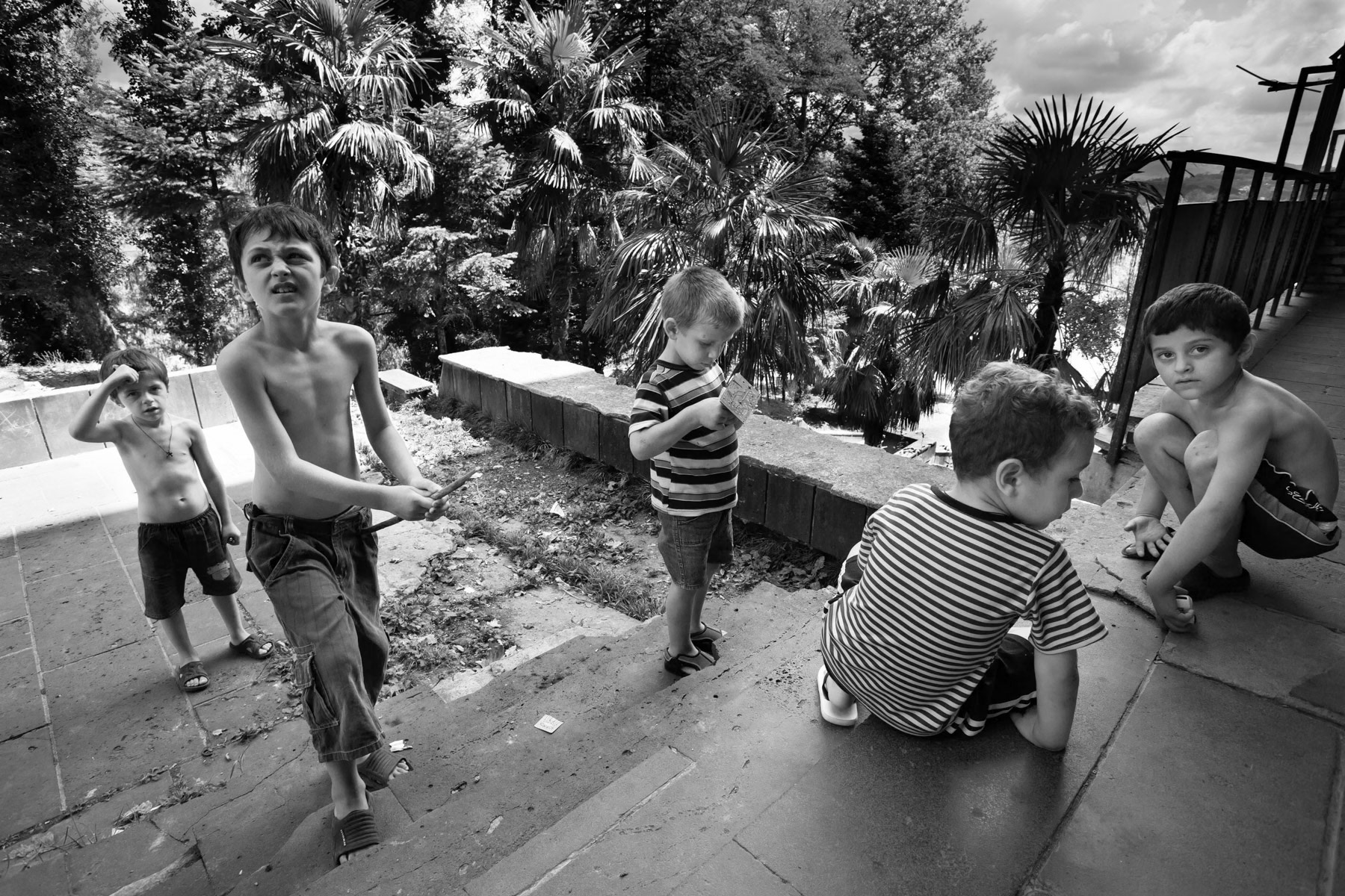 Summer holiday, Tskaltubo IDP collective centre, Georgia, July 2014