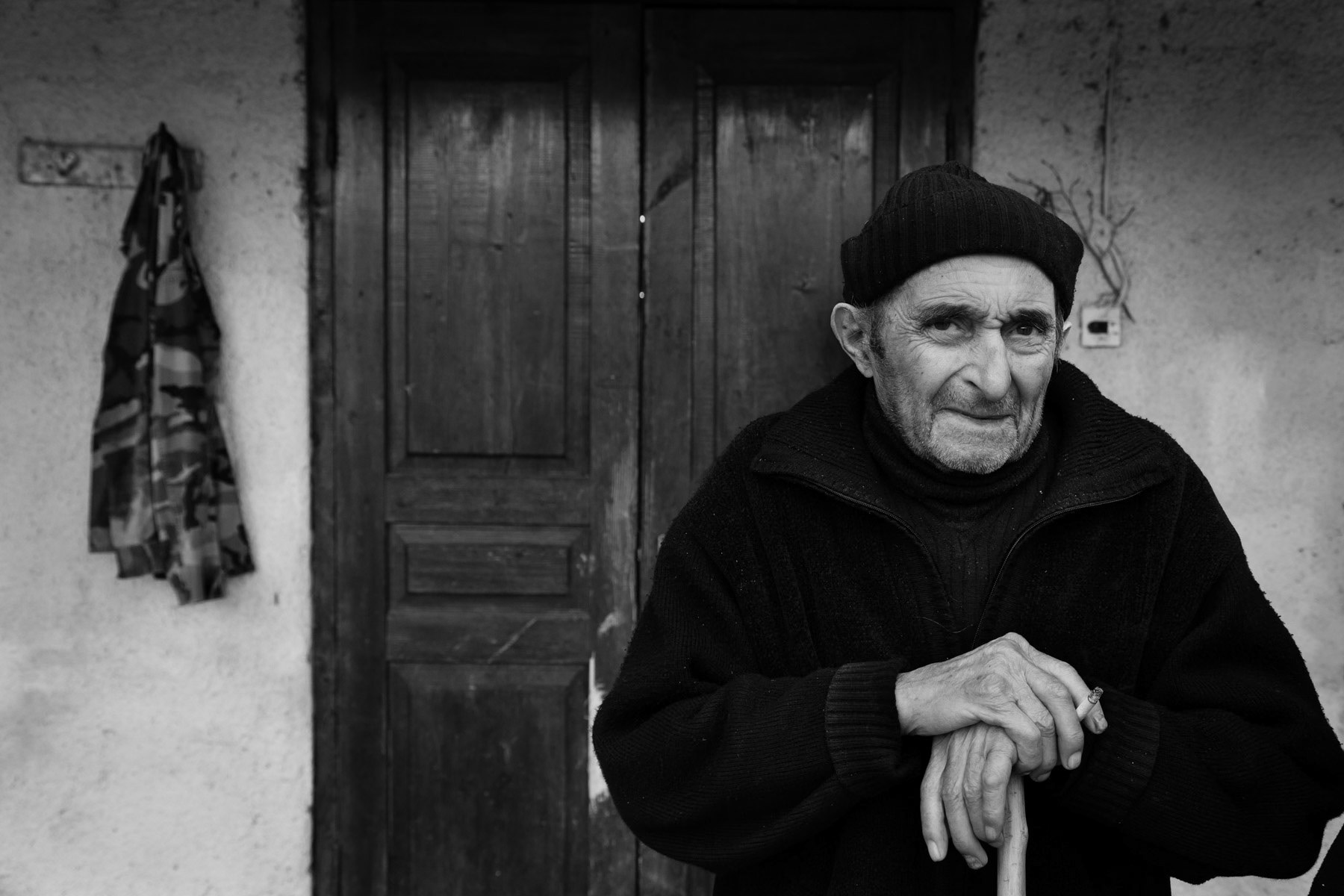 Abkhazian resident of Likhni village, Abkhazia, March 2014