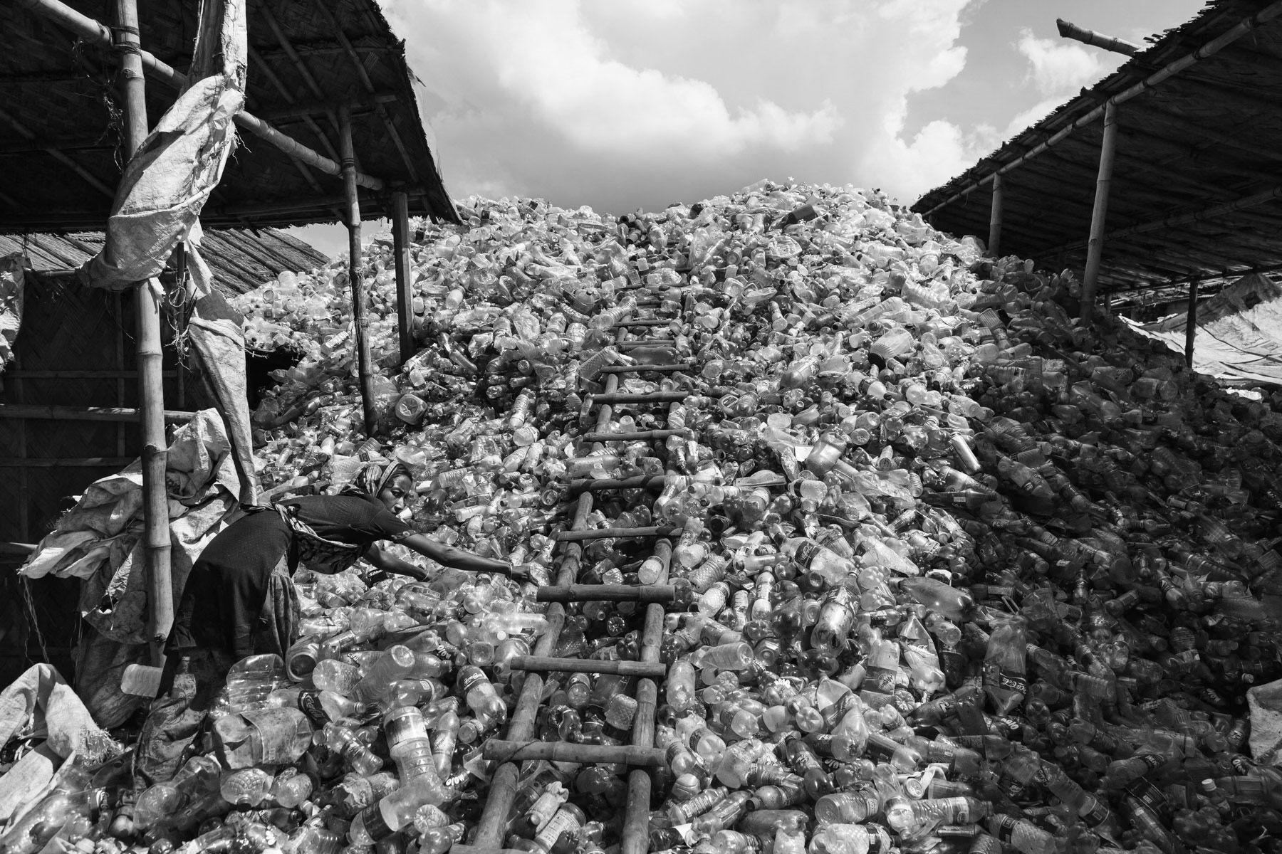 Plastic bottle recycle plant in Hazaribagh, Dhaka, October 2014
