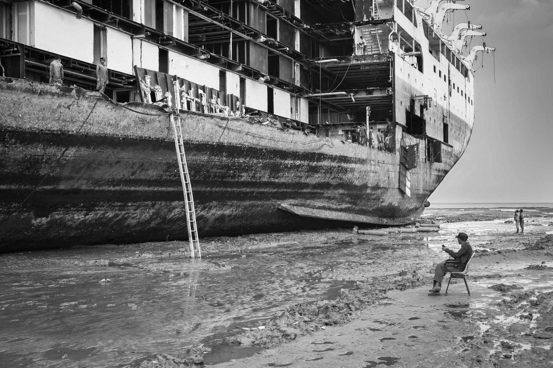 Ship-breaking yards of Chittagong, June 2015