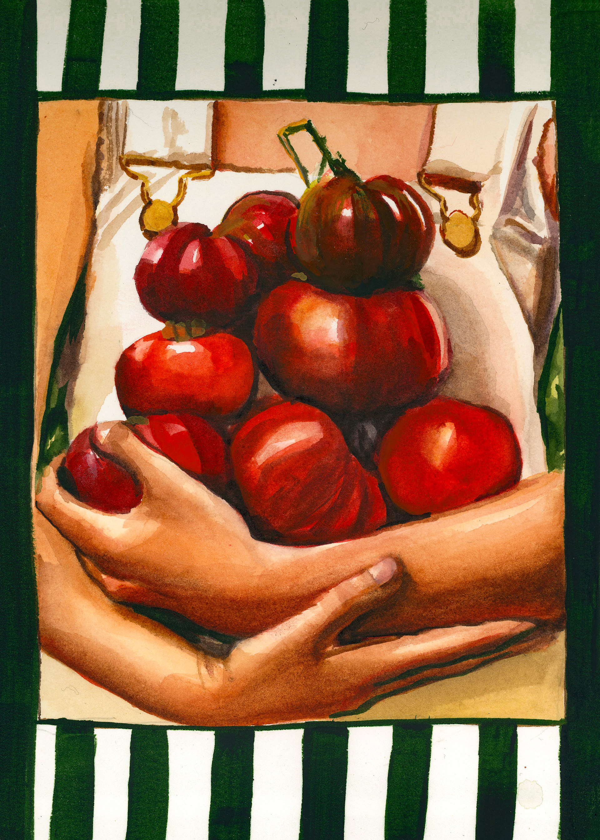 'Fresh from the Garden' Watercolor