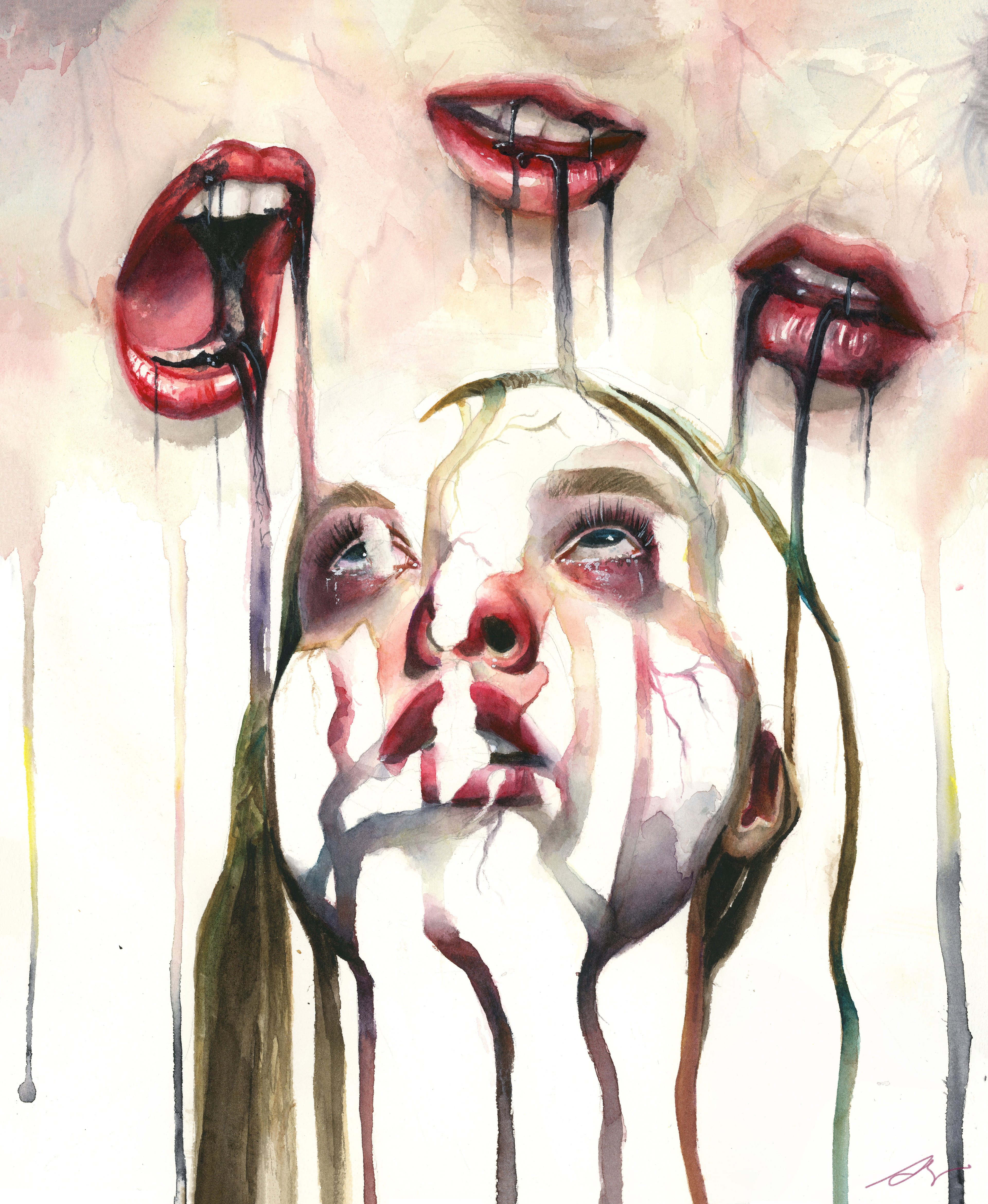 'Venom in their Words' Watercolor