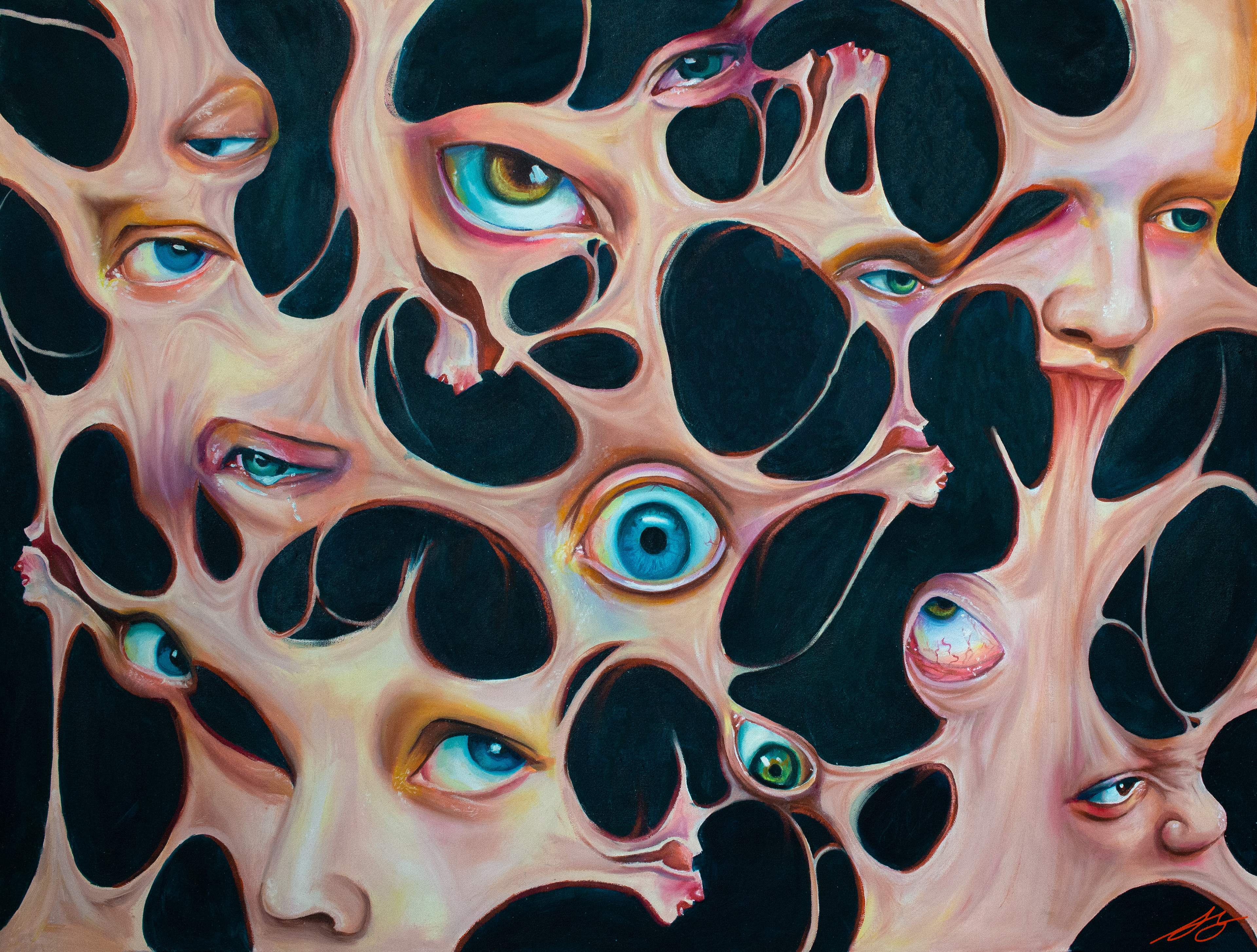 'They're Watching You' Oil on Canvas