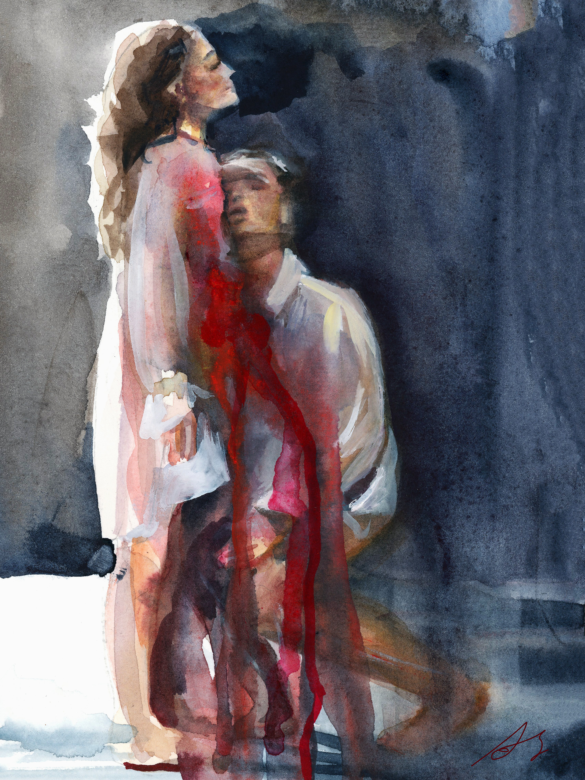 'Codependent' Watercolor