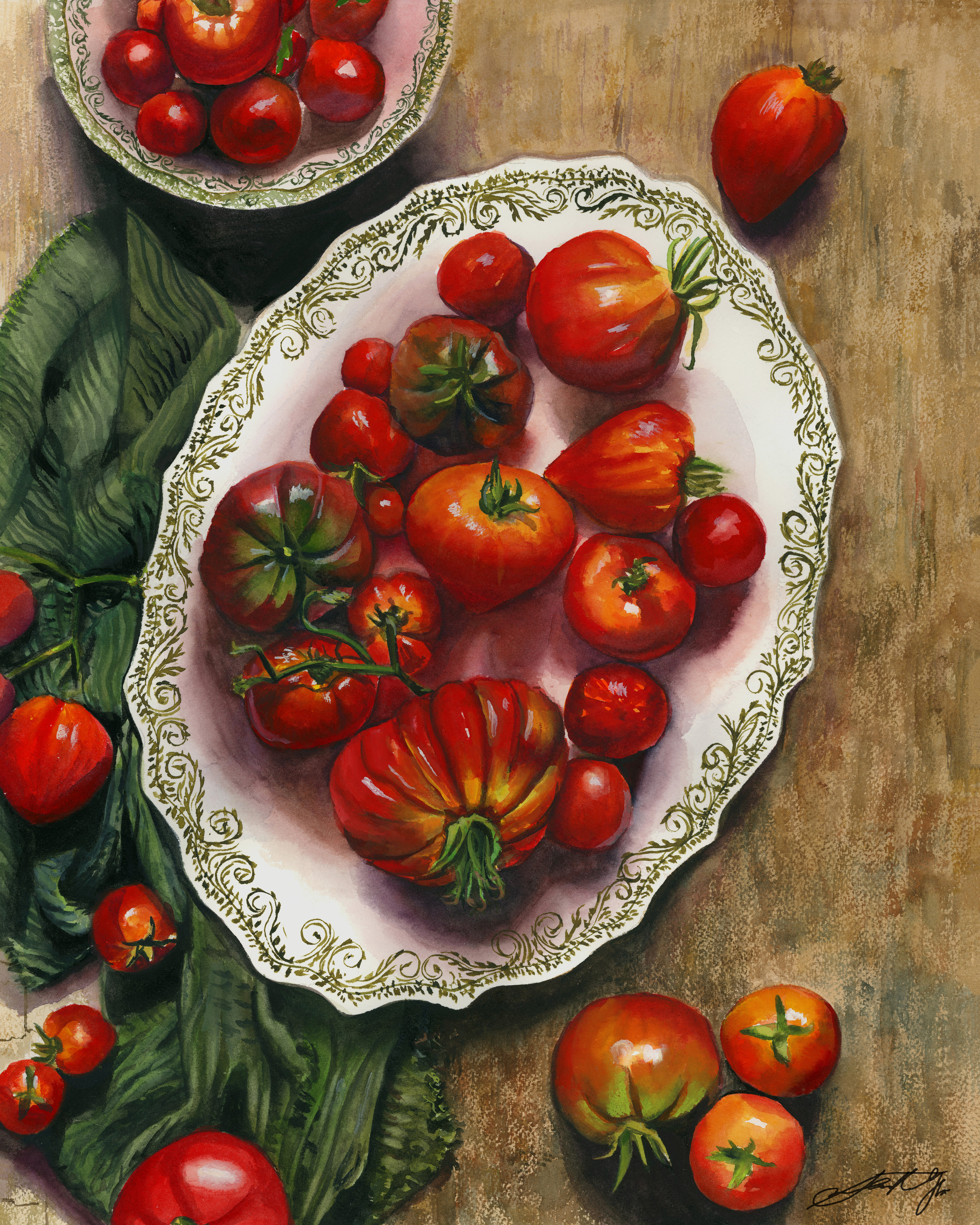 'Tomatoes' Watercolor