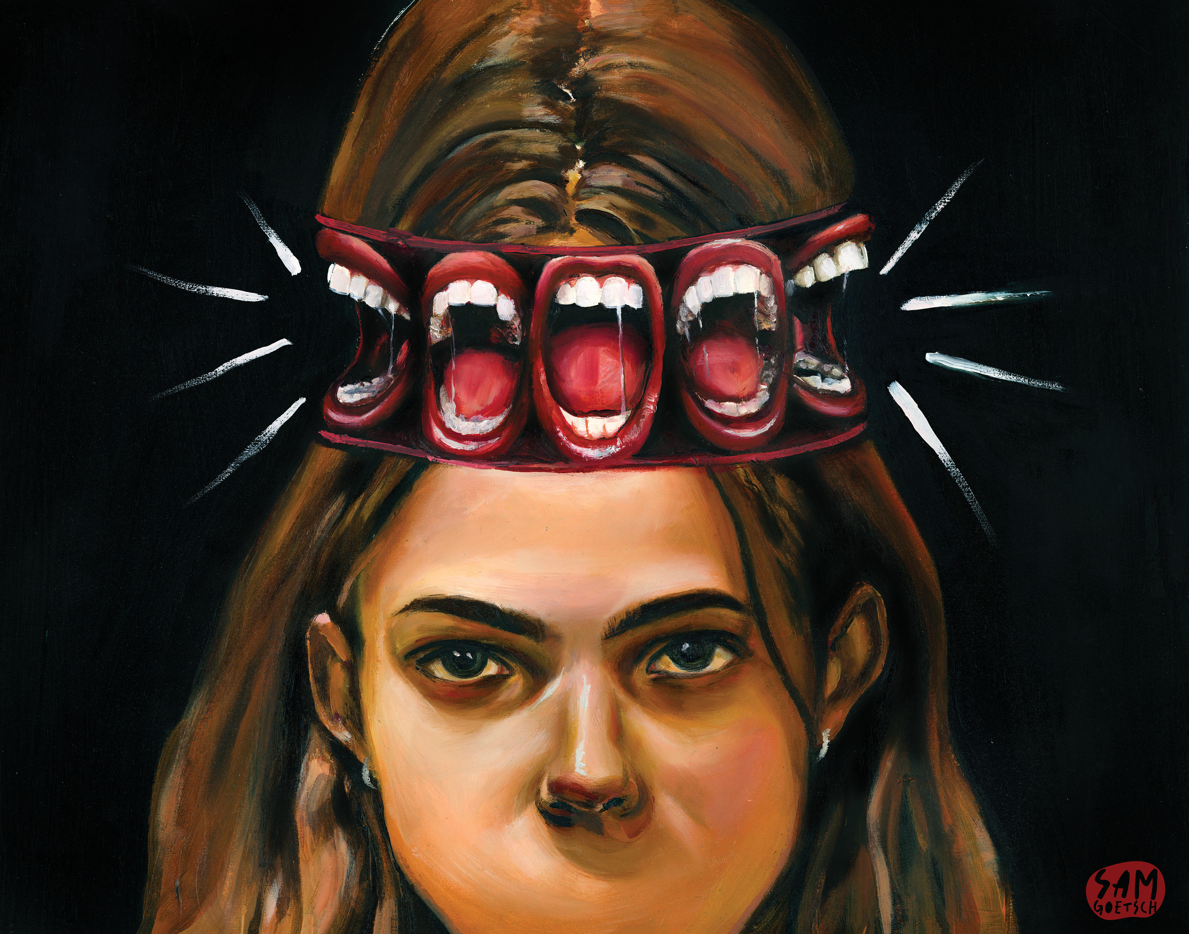 'The Words my Mouth Can't Speak' Oil on Panel