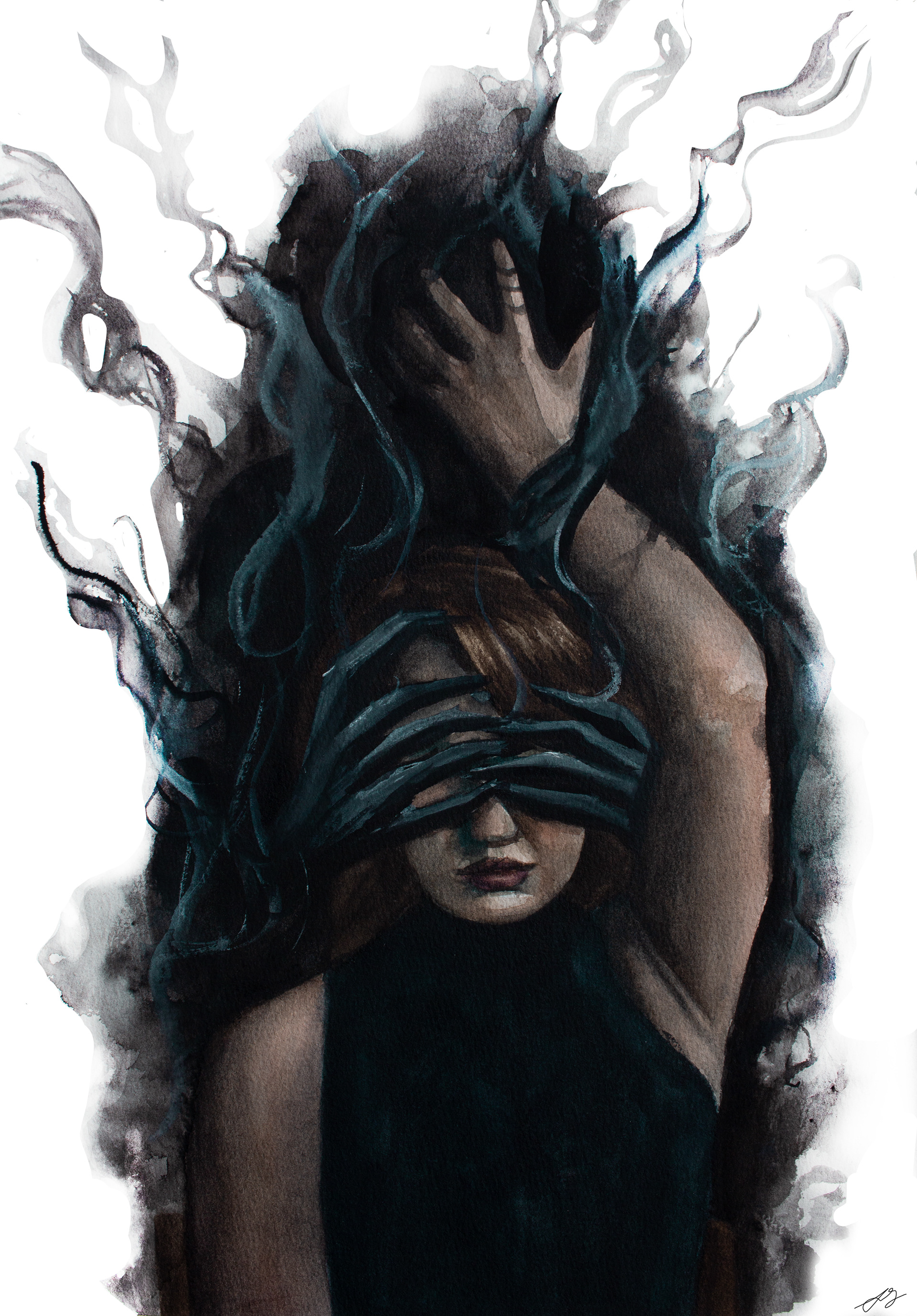 'It Follows Me' Watercolor