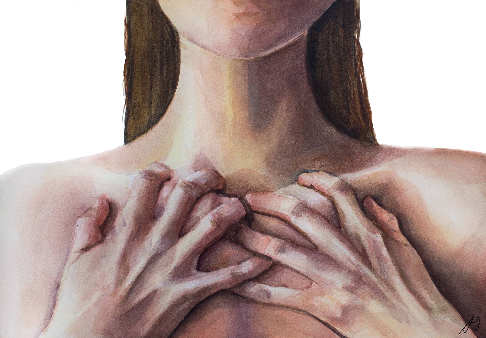 'Anxiety' Watercolor