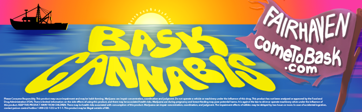 billboard for BASK Cannabis in Fairhaven