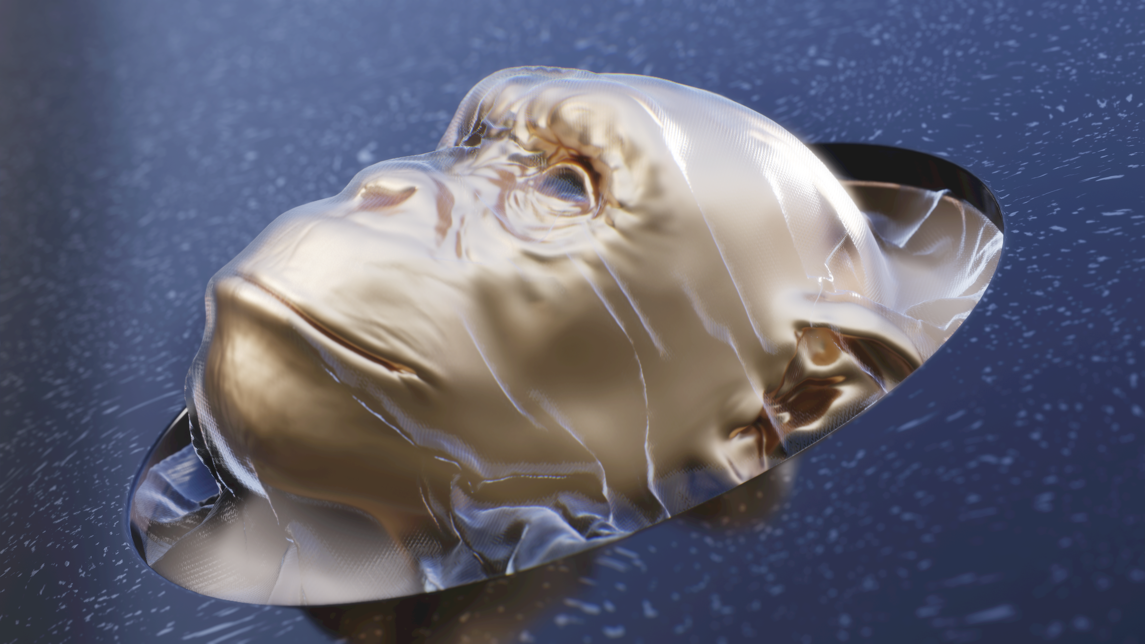 "Preservation" Shrinkwrap Clothsim Study - Blender + Eevee Realtime Render