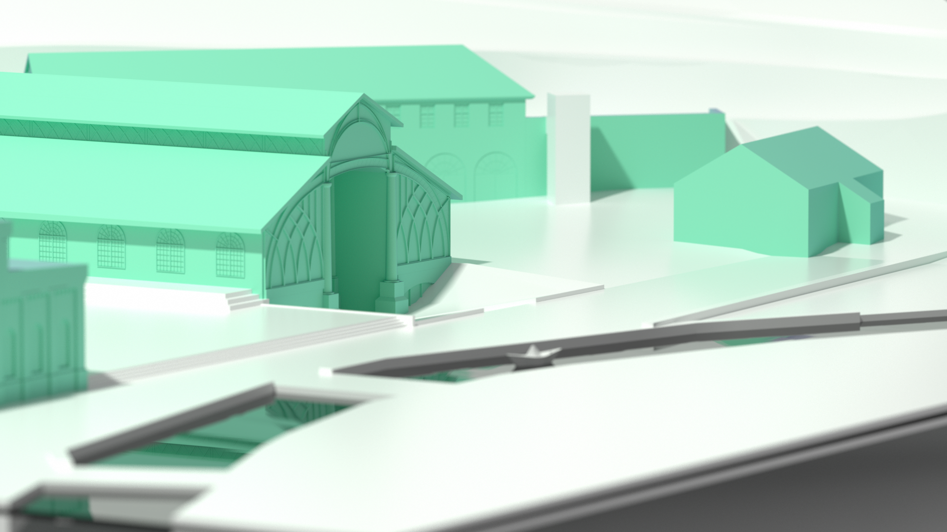 Sayner Hütte Geländemodell (Modeling, Visualisation, 3D Print Production)