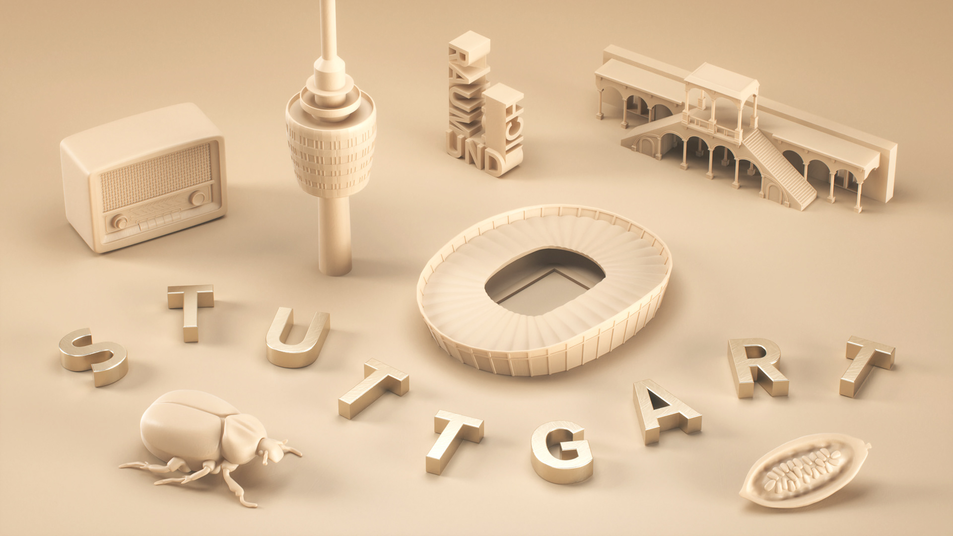 Collection of 3d models I created for the permanent exhibition in the museum of Stuttgart (3D Prints)