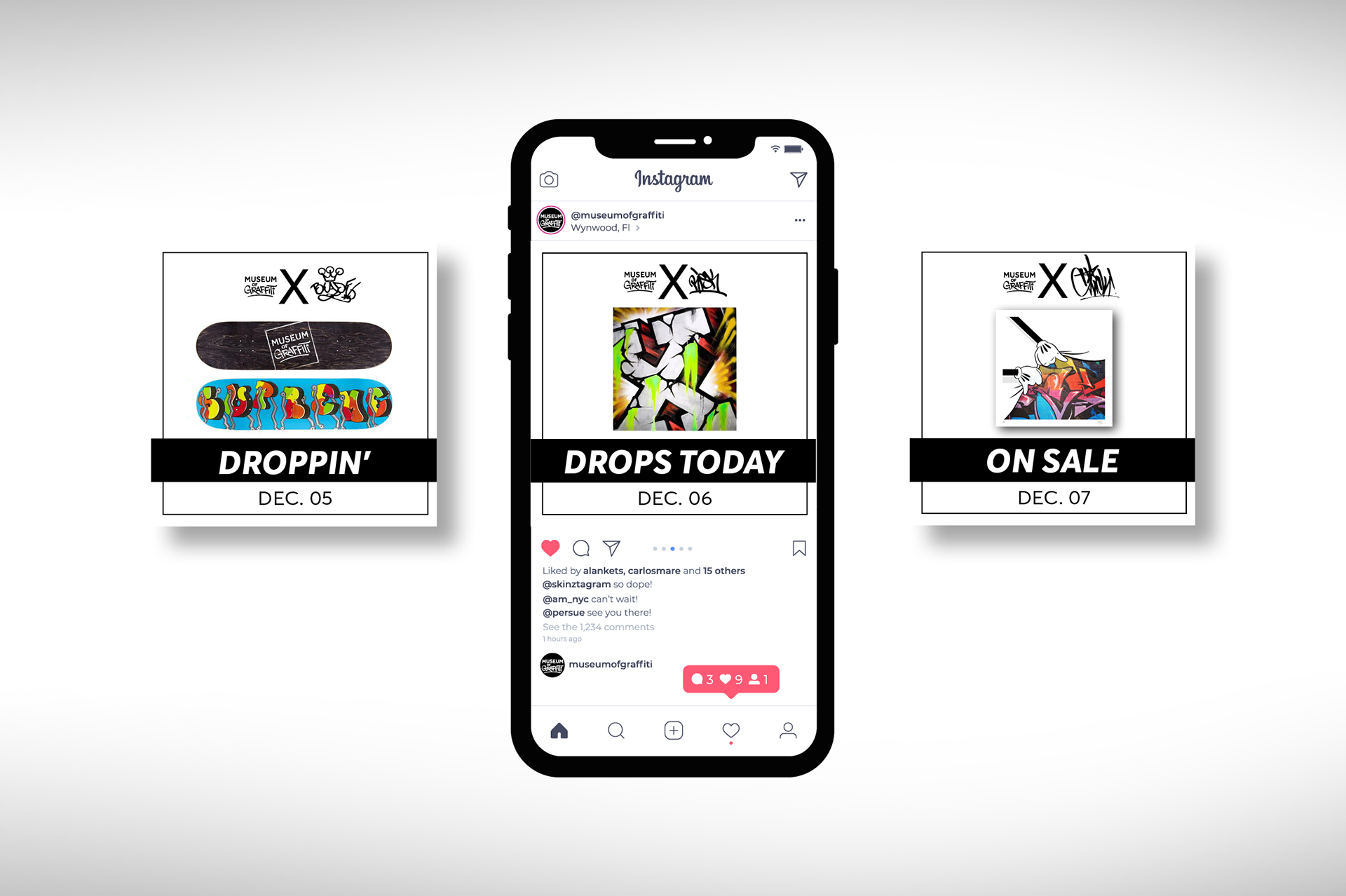 merch drops