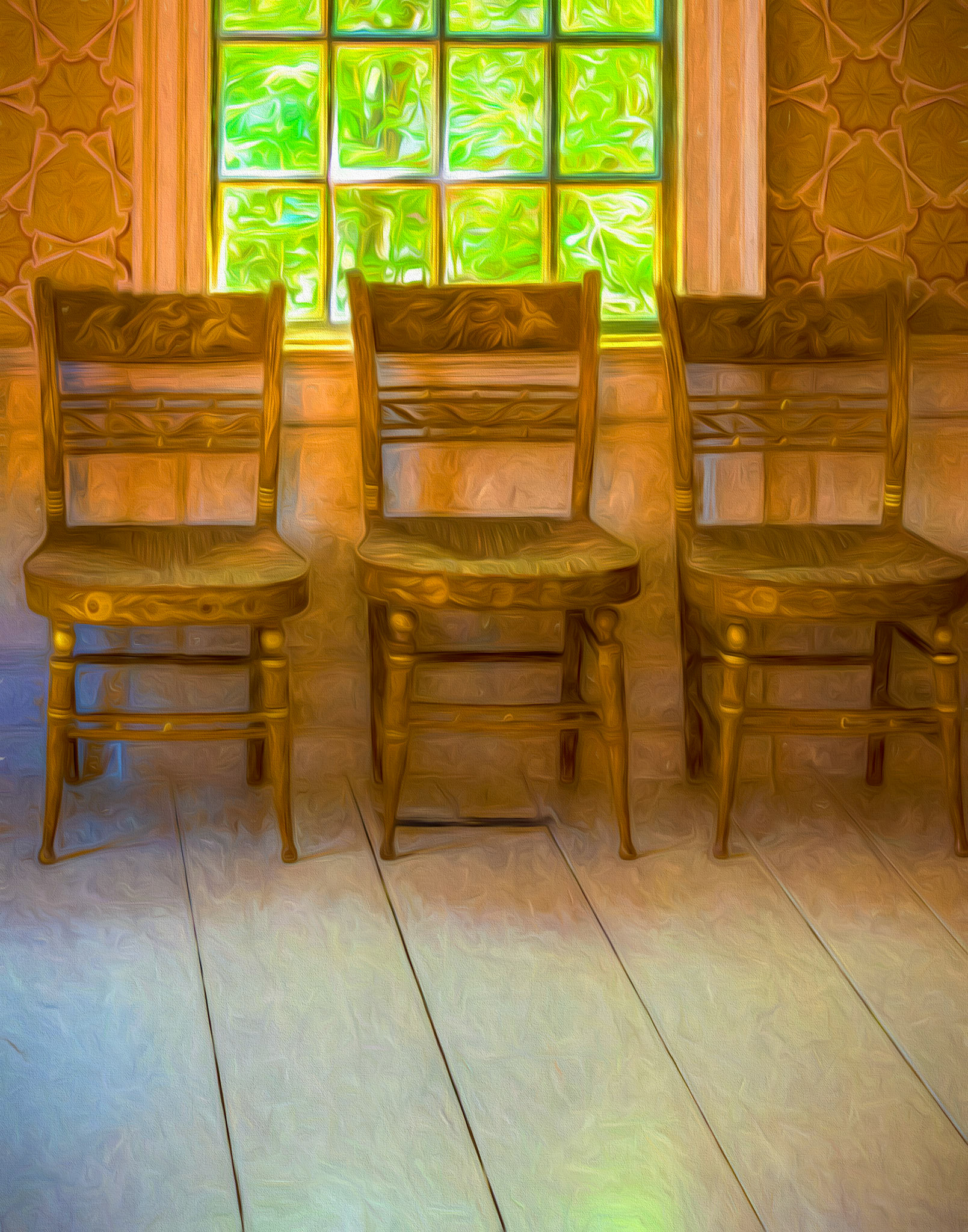Three Chairs - Strawbery Banke