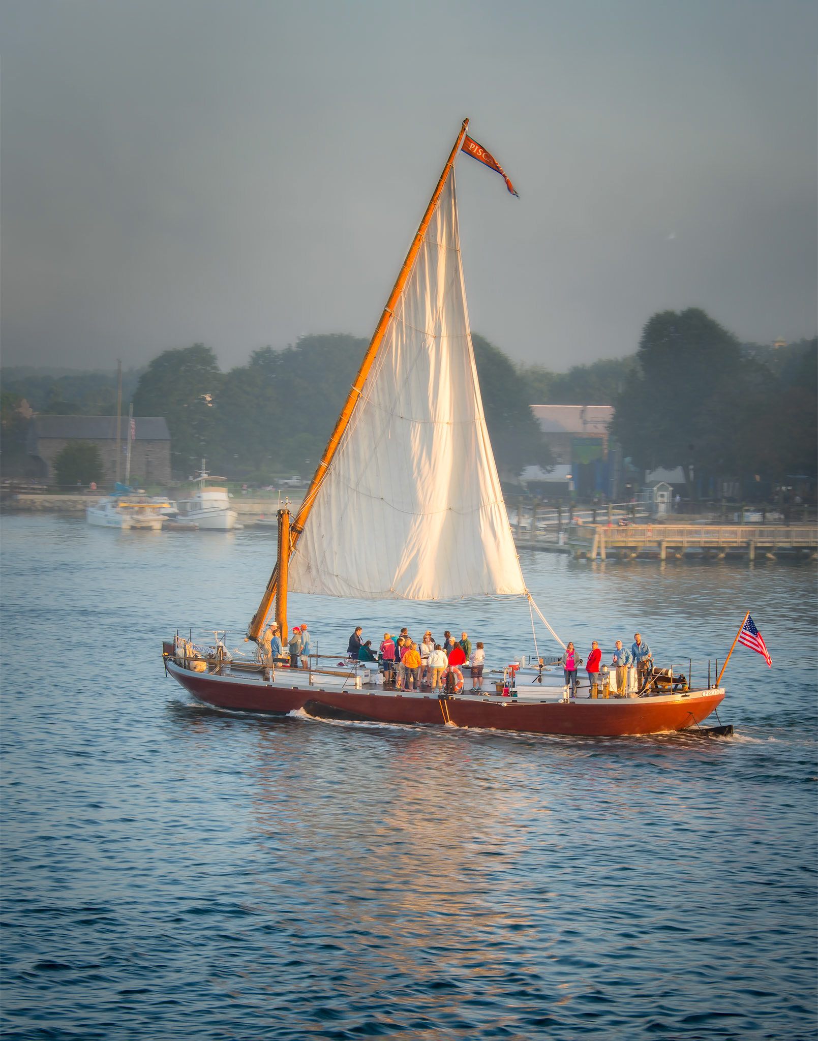 Misty Sunset Sail on Gundalow