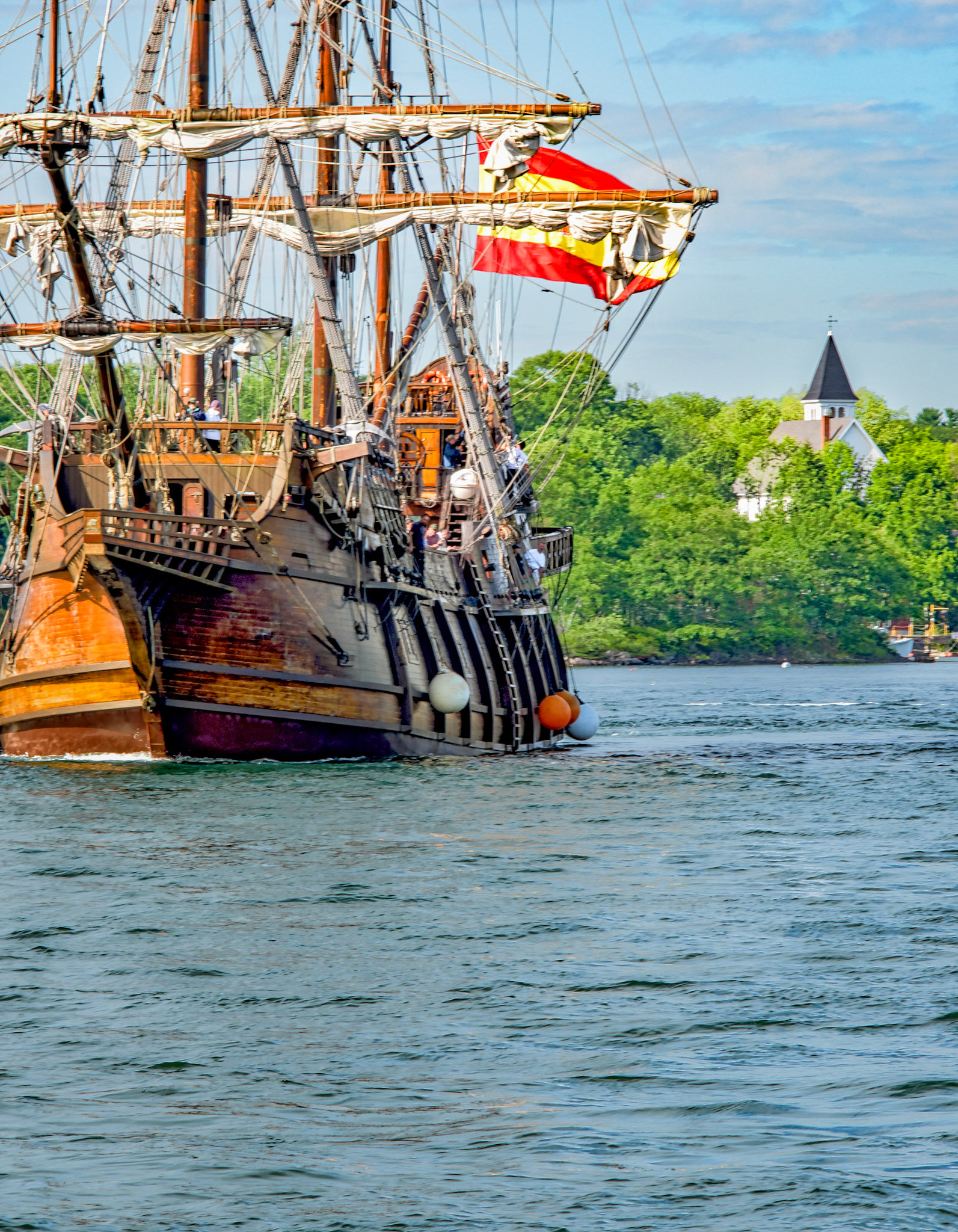 The Spanish tall ship El Galeon Andalucia