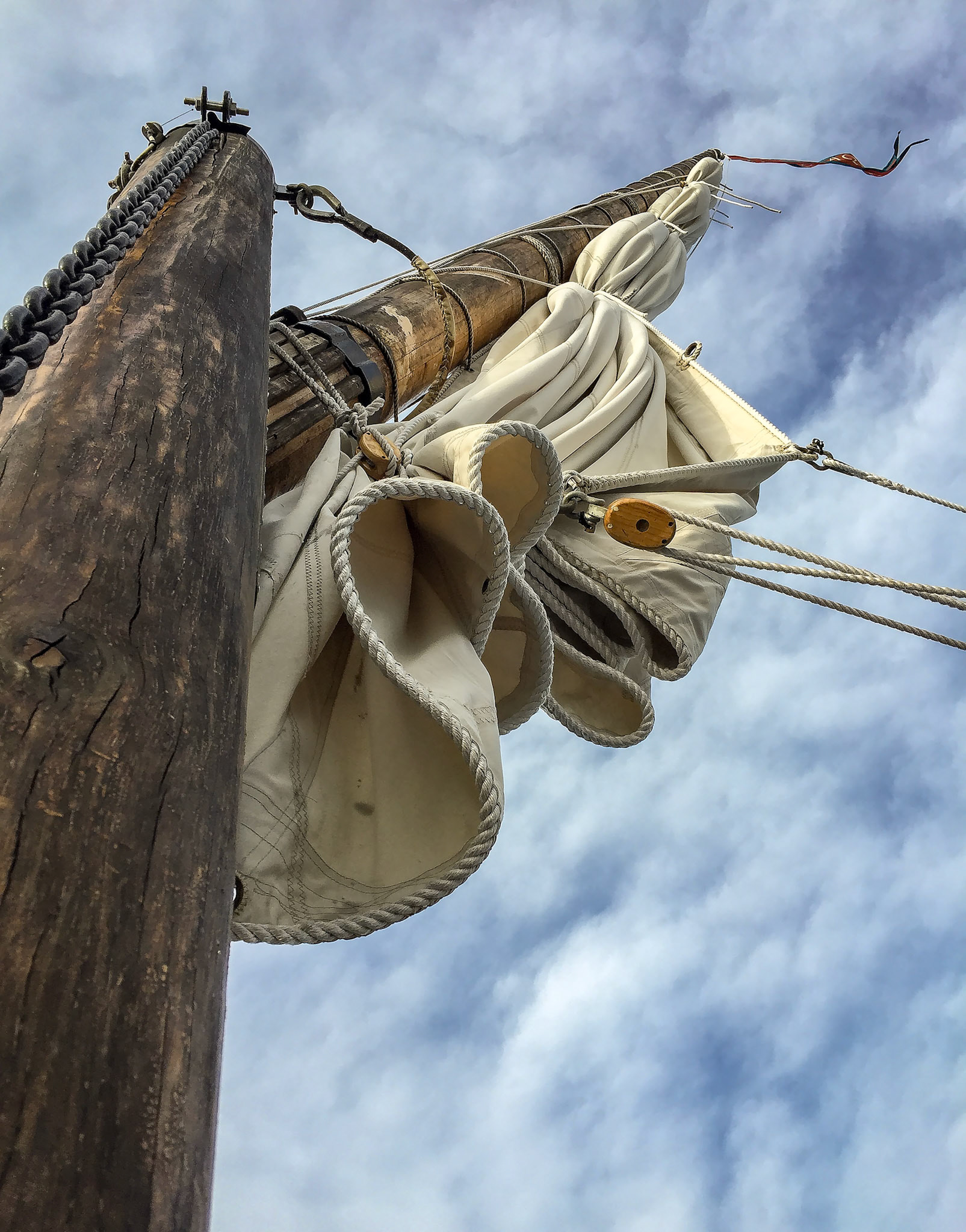 Gundalow Mast and Sail