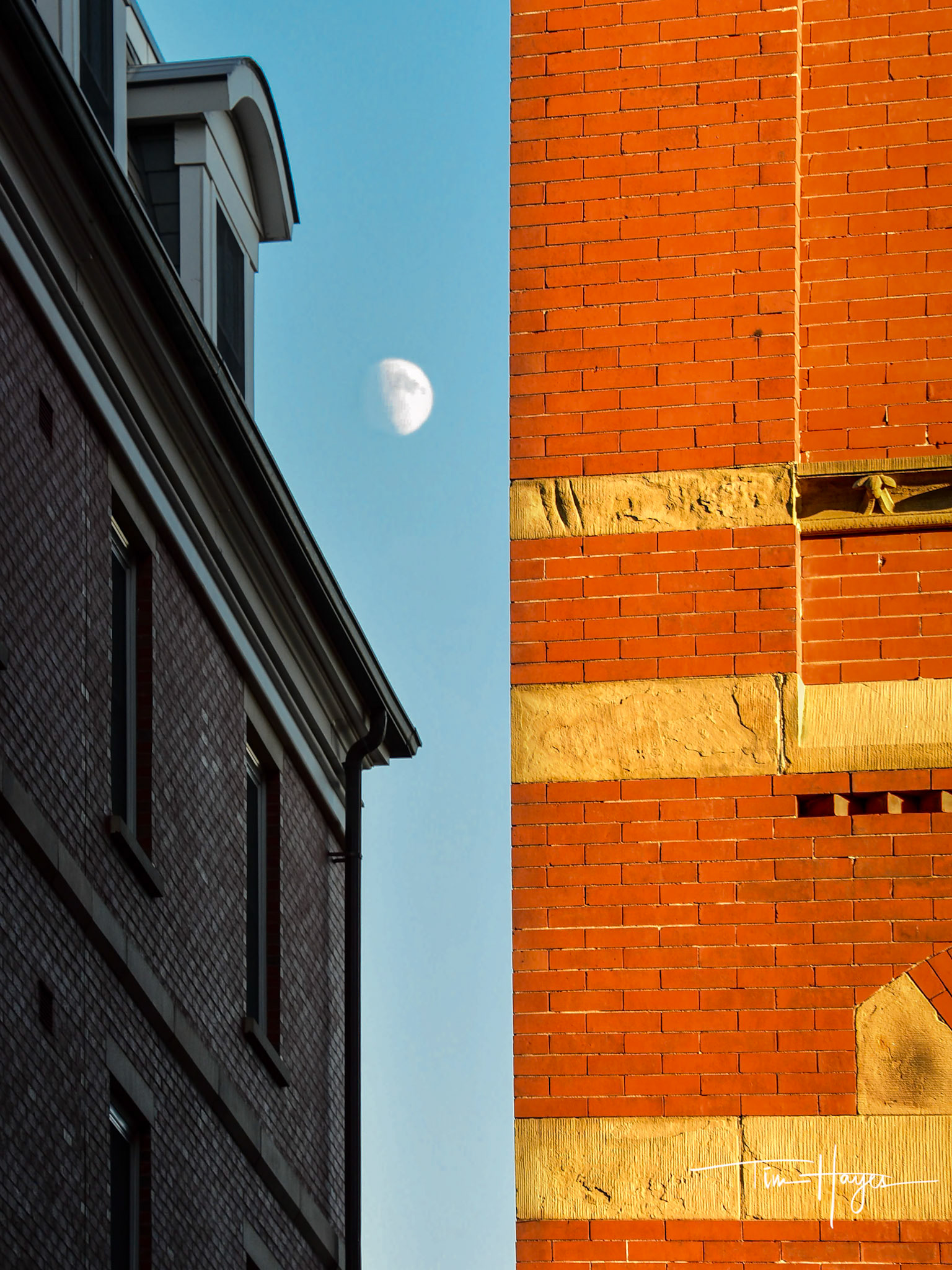 Moon over Odd Fellows