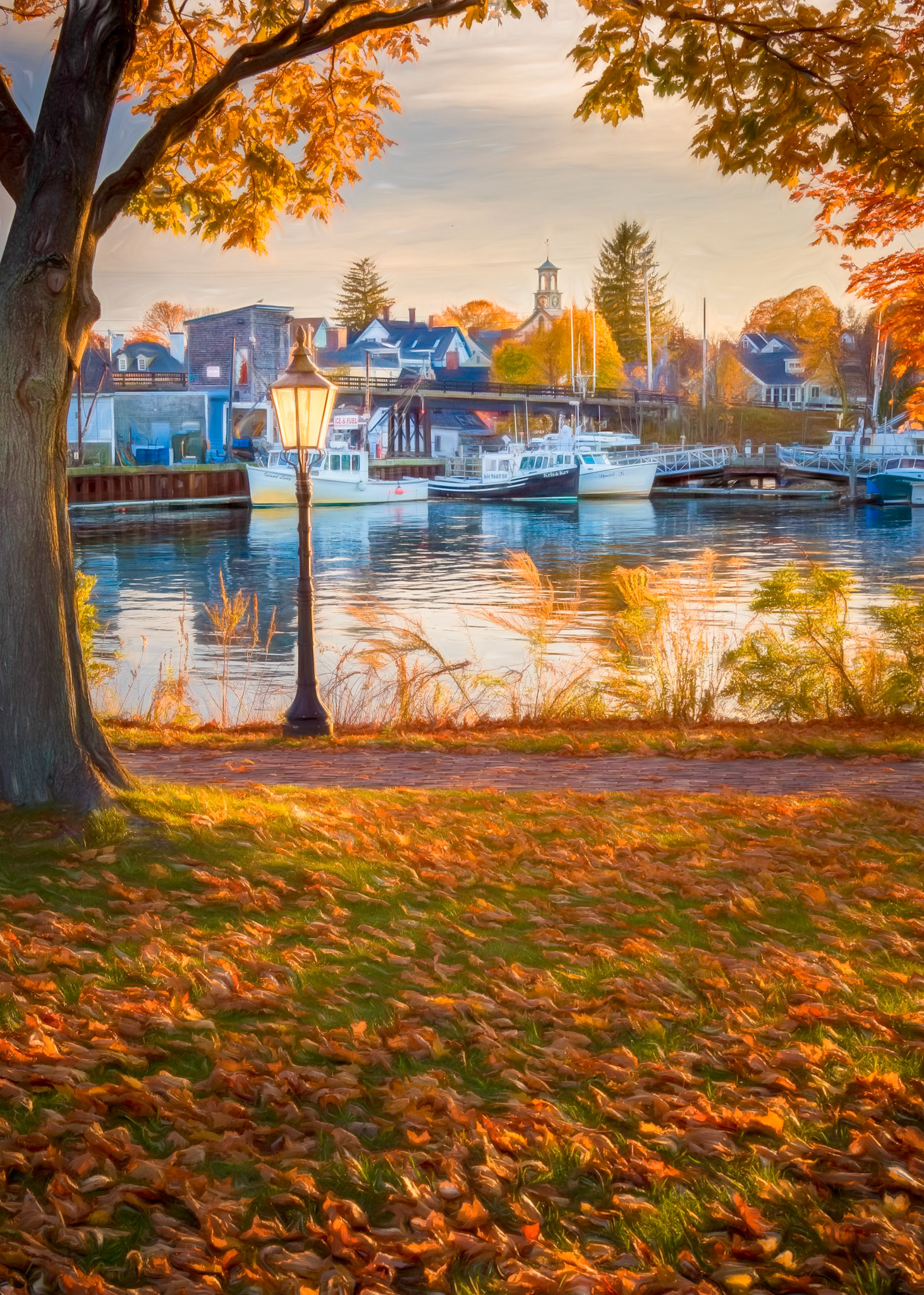 Commercial wharf from Four Tree Island