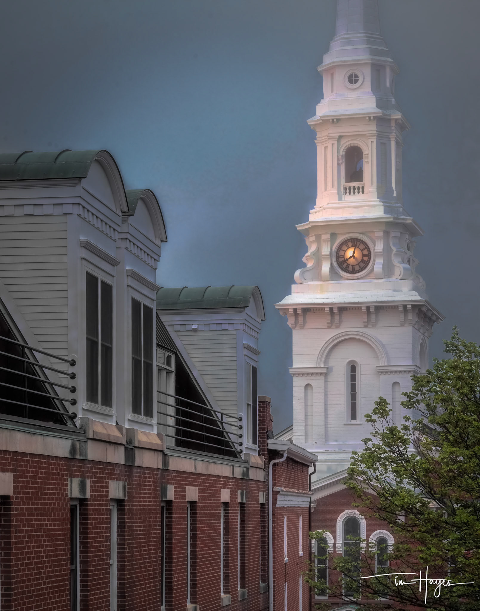 North Church - Foggy Night