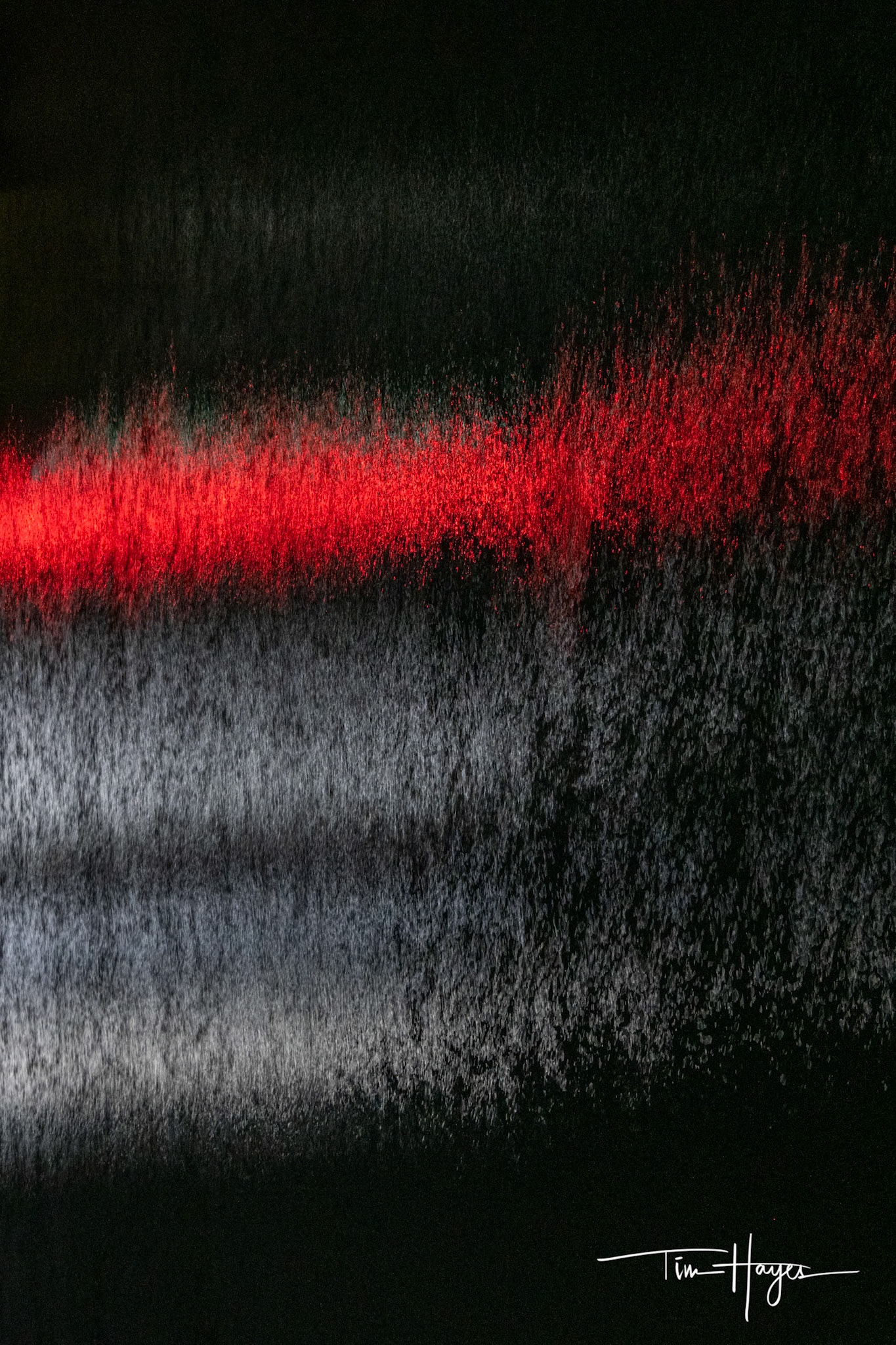 Nighttime Boat Light Reflections