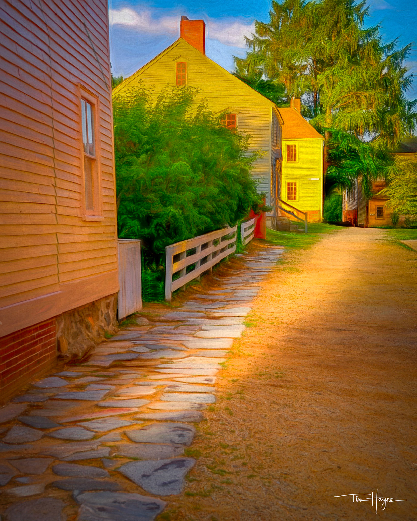 Late afternnon on Jefferson St. - Strawbery Banke